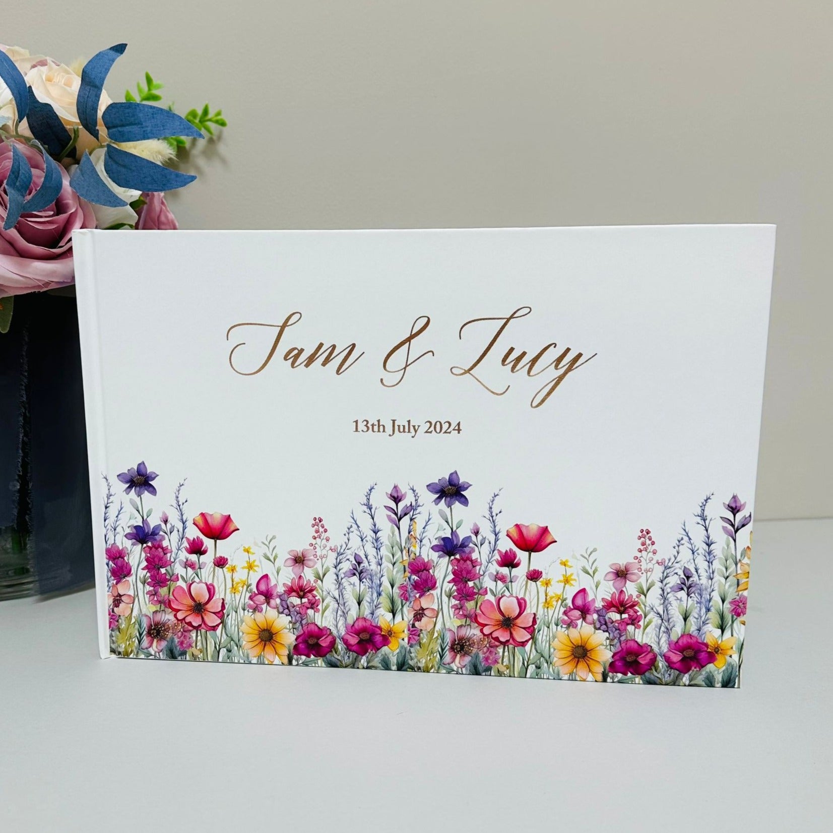 Vibrant Wildflowers Guestbook