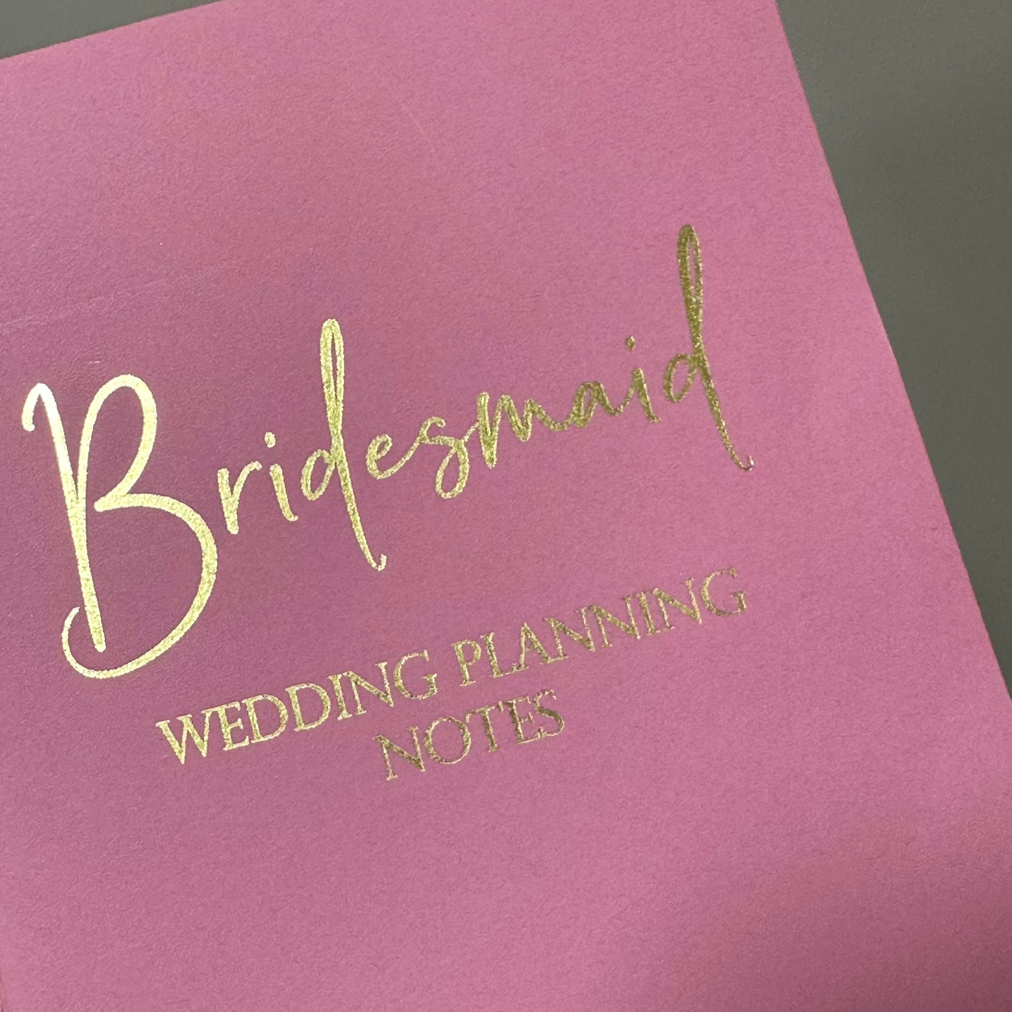 Bridesmaid Planning Book