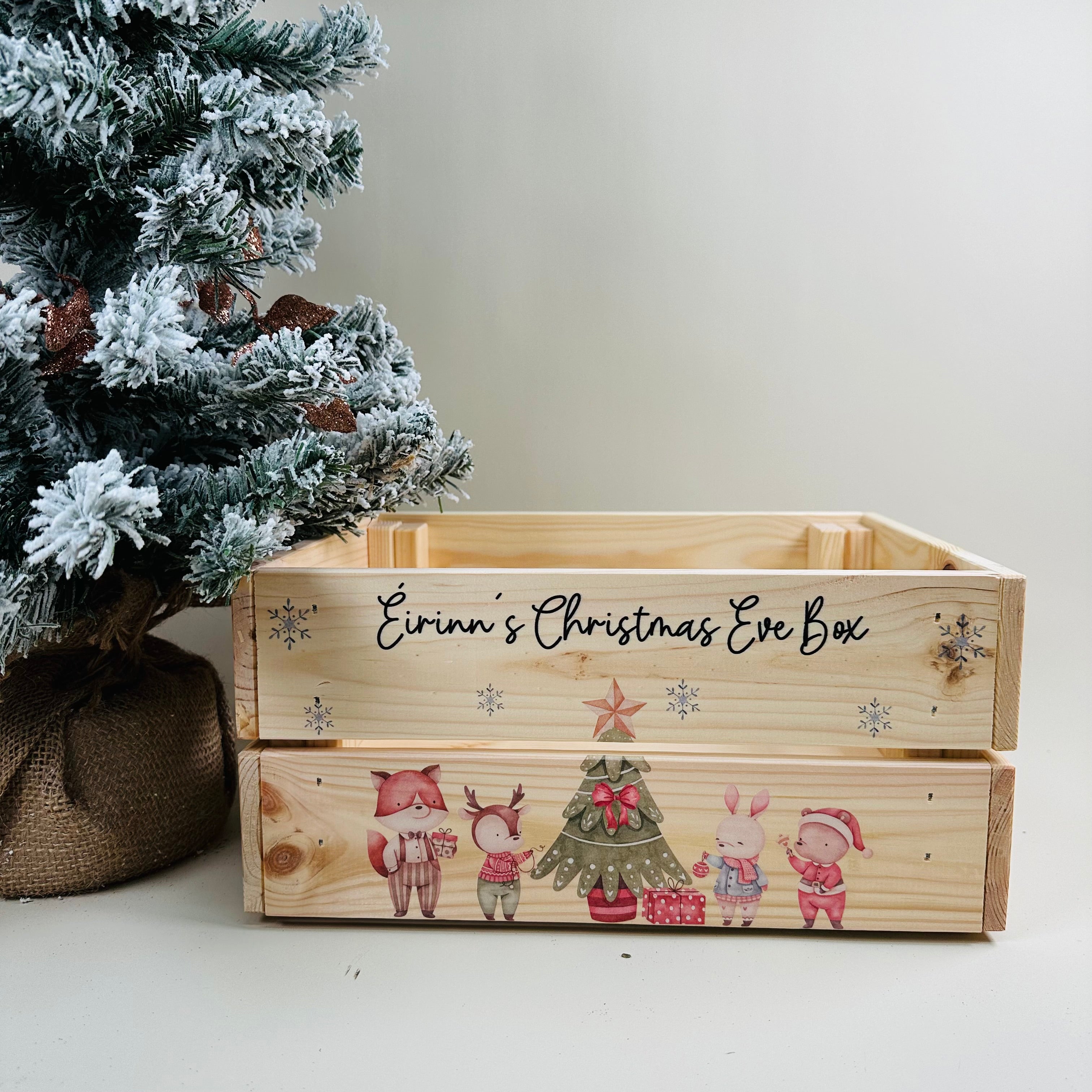 Animal Friends Christmas Eve Box Crate