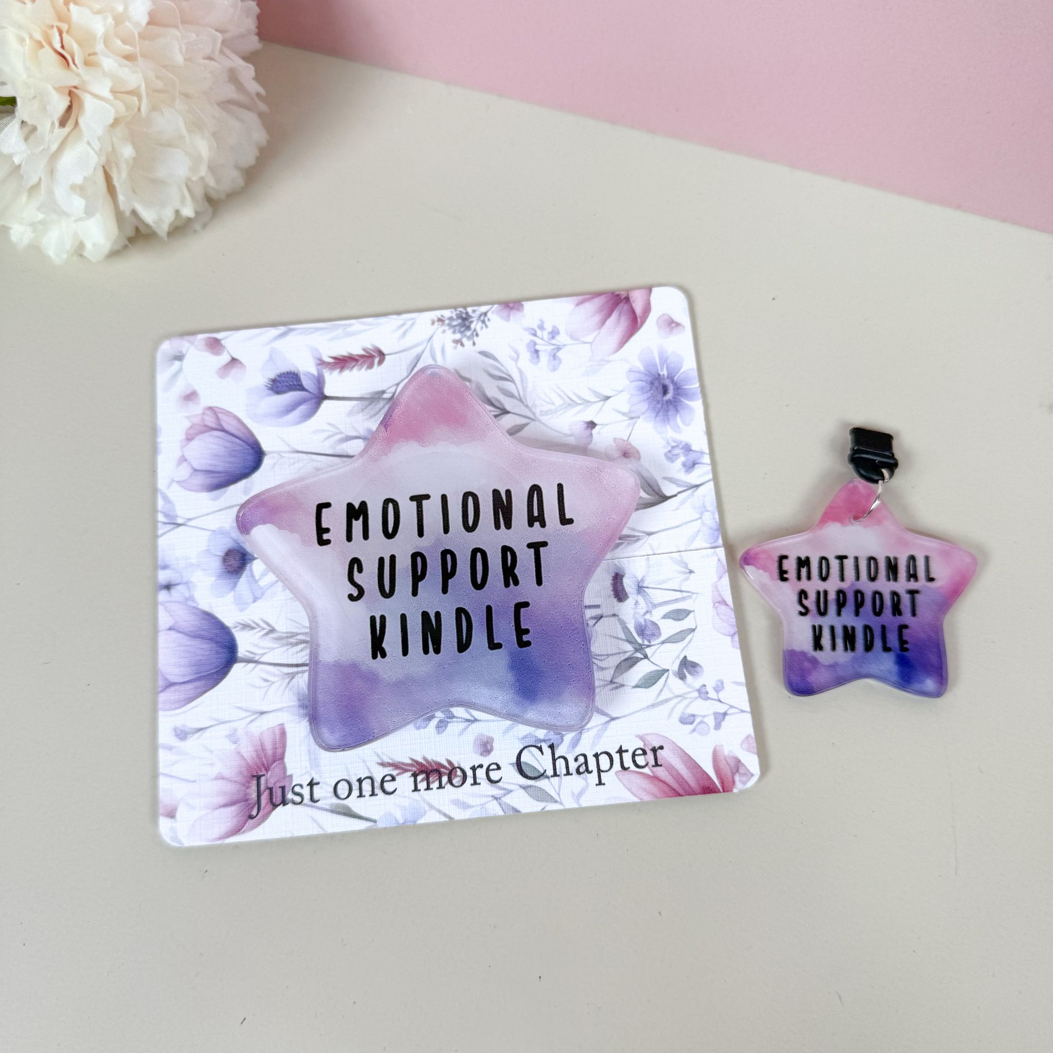 Emotional Support Kindle Grip