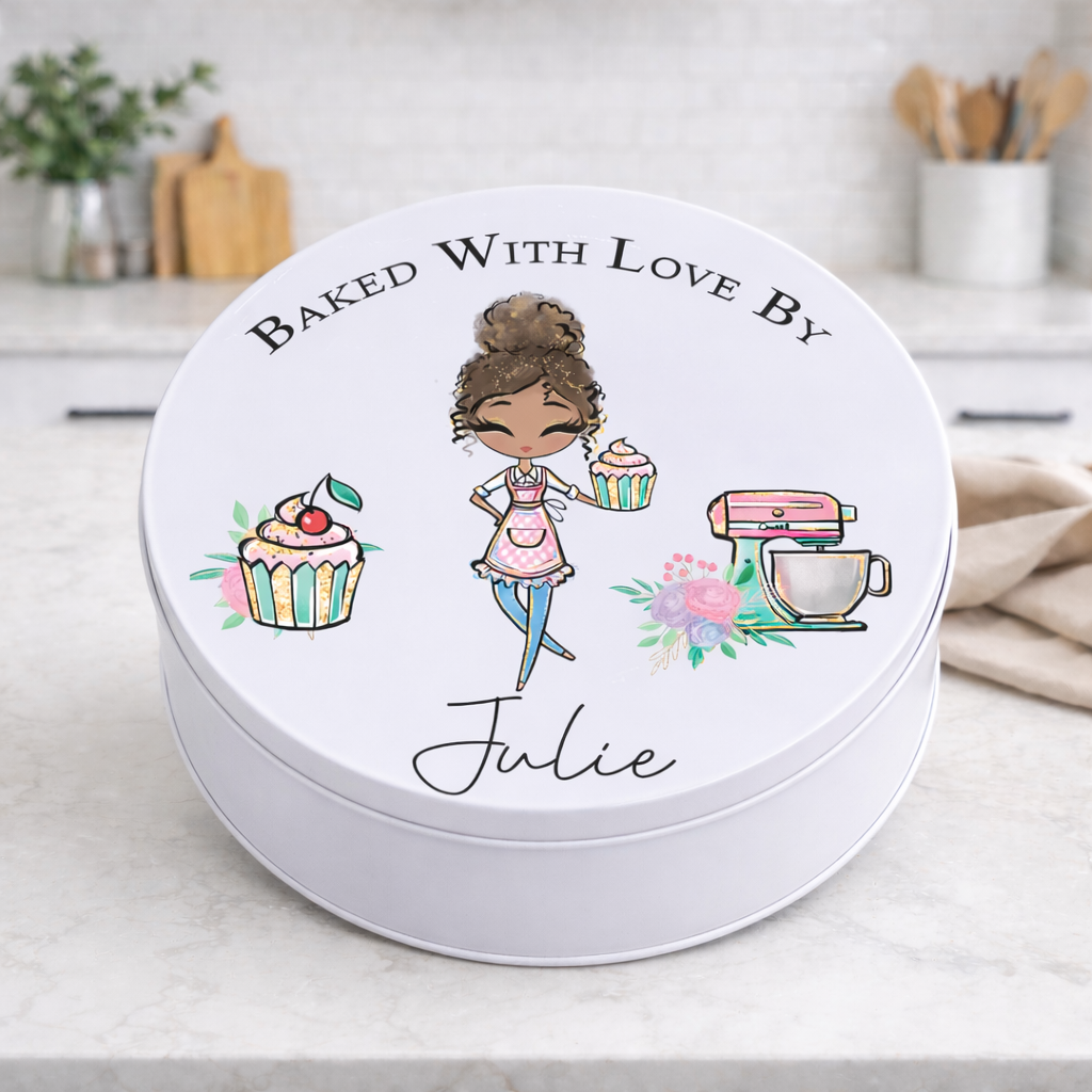 Baker Girl Cake Tin