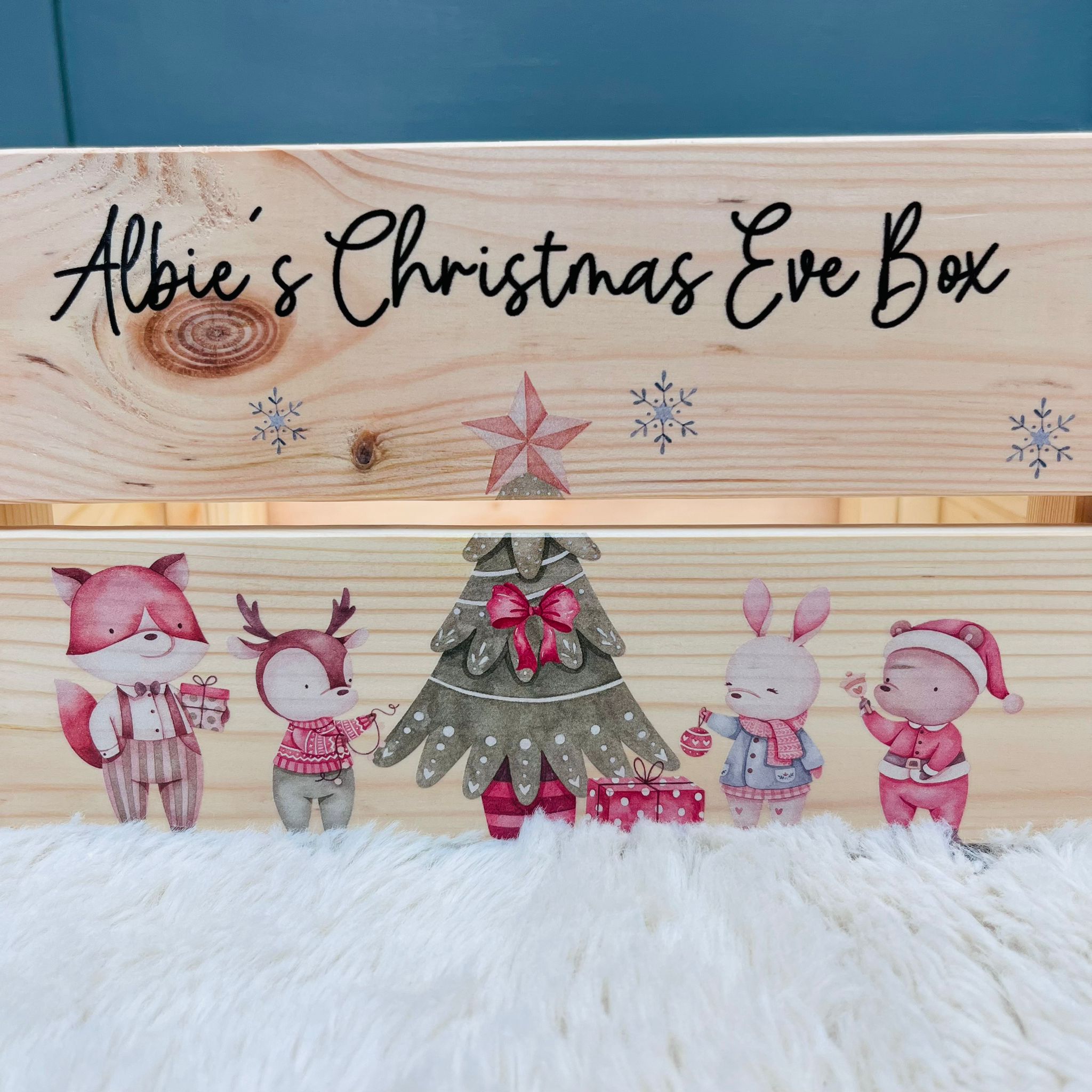 Animal Friends Christmas Eve Box Crate