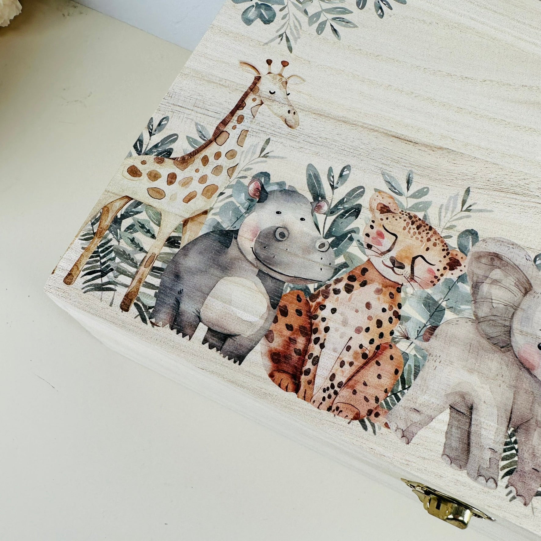 Keepsake Wooden Box - Animal Friends