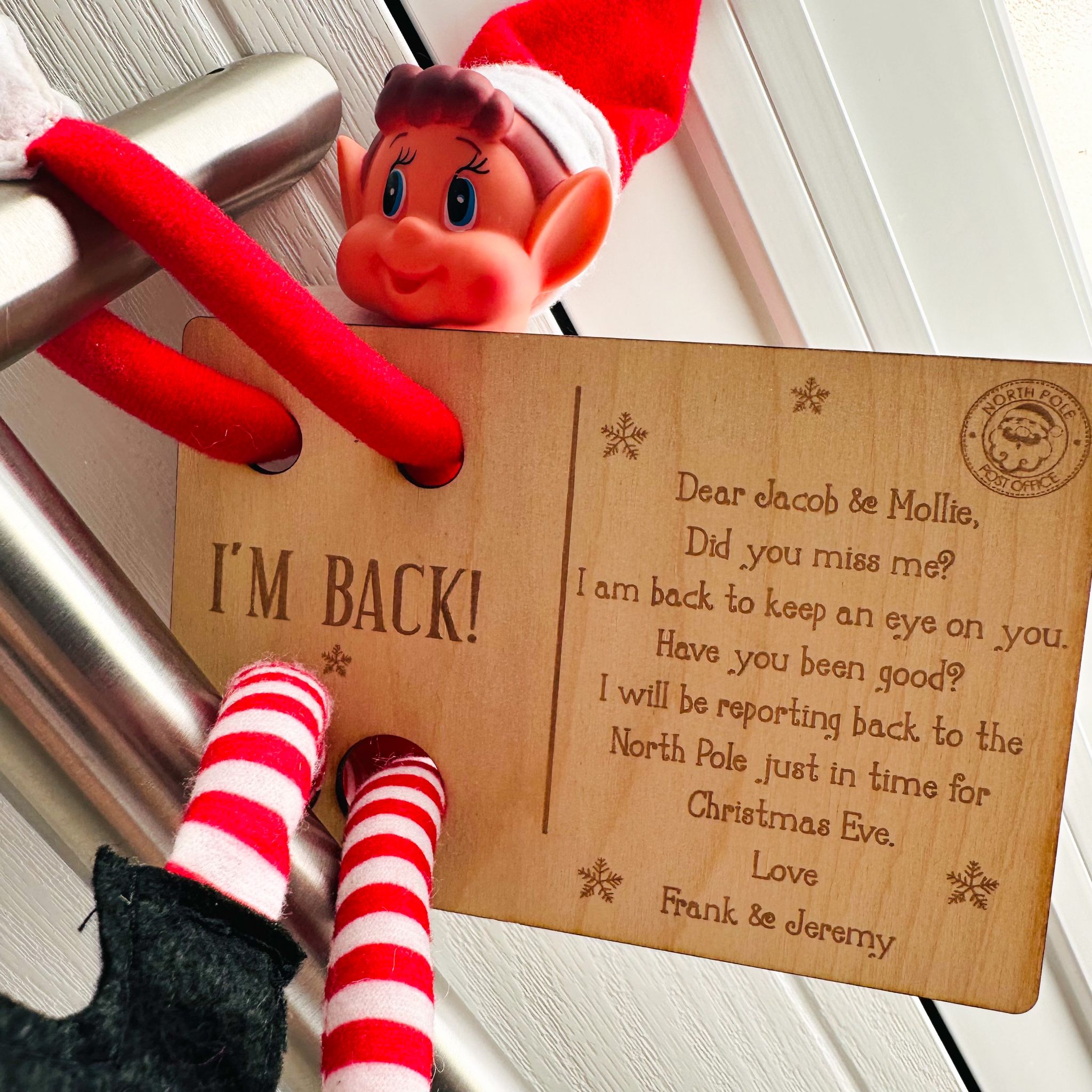 Personalized Elf Arrival Card