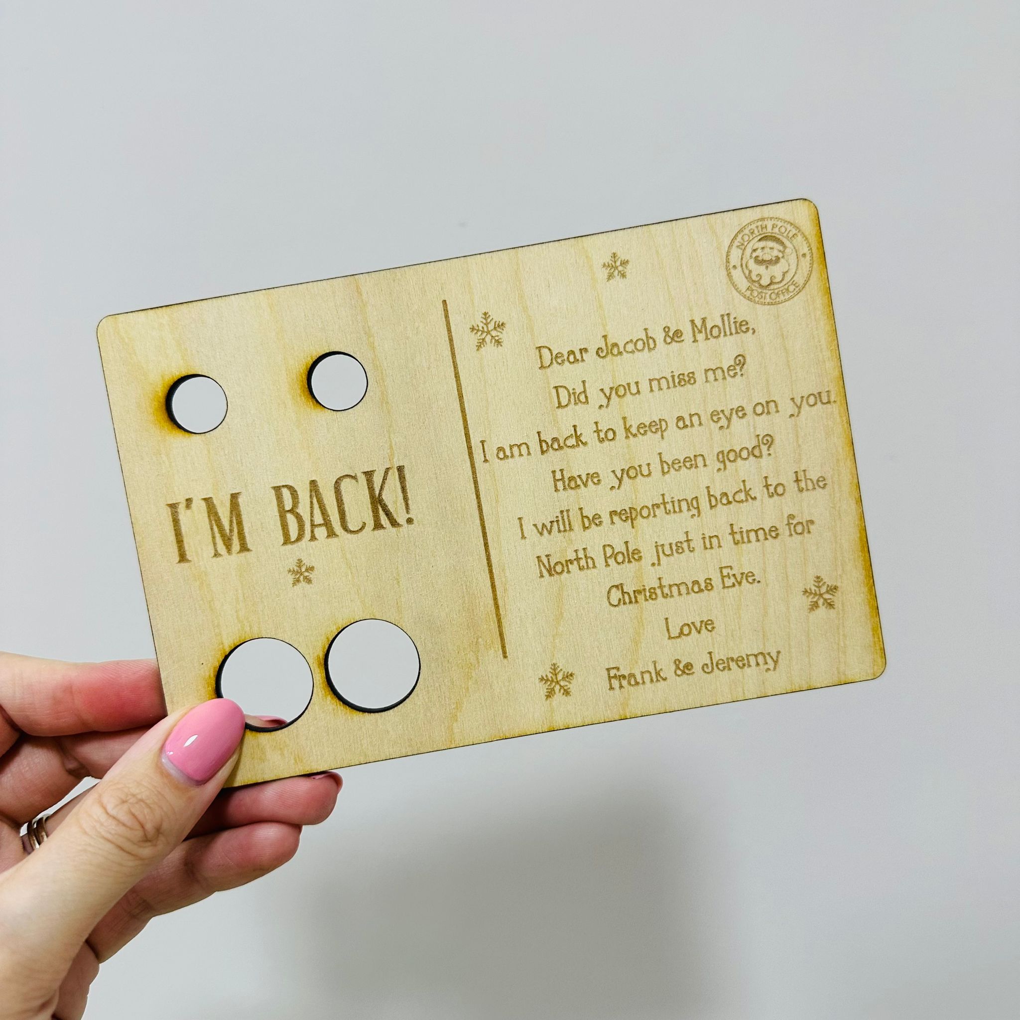 Personalized Elf Arrival Card