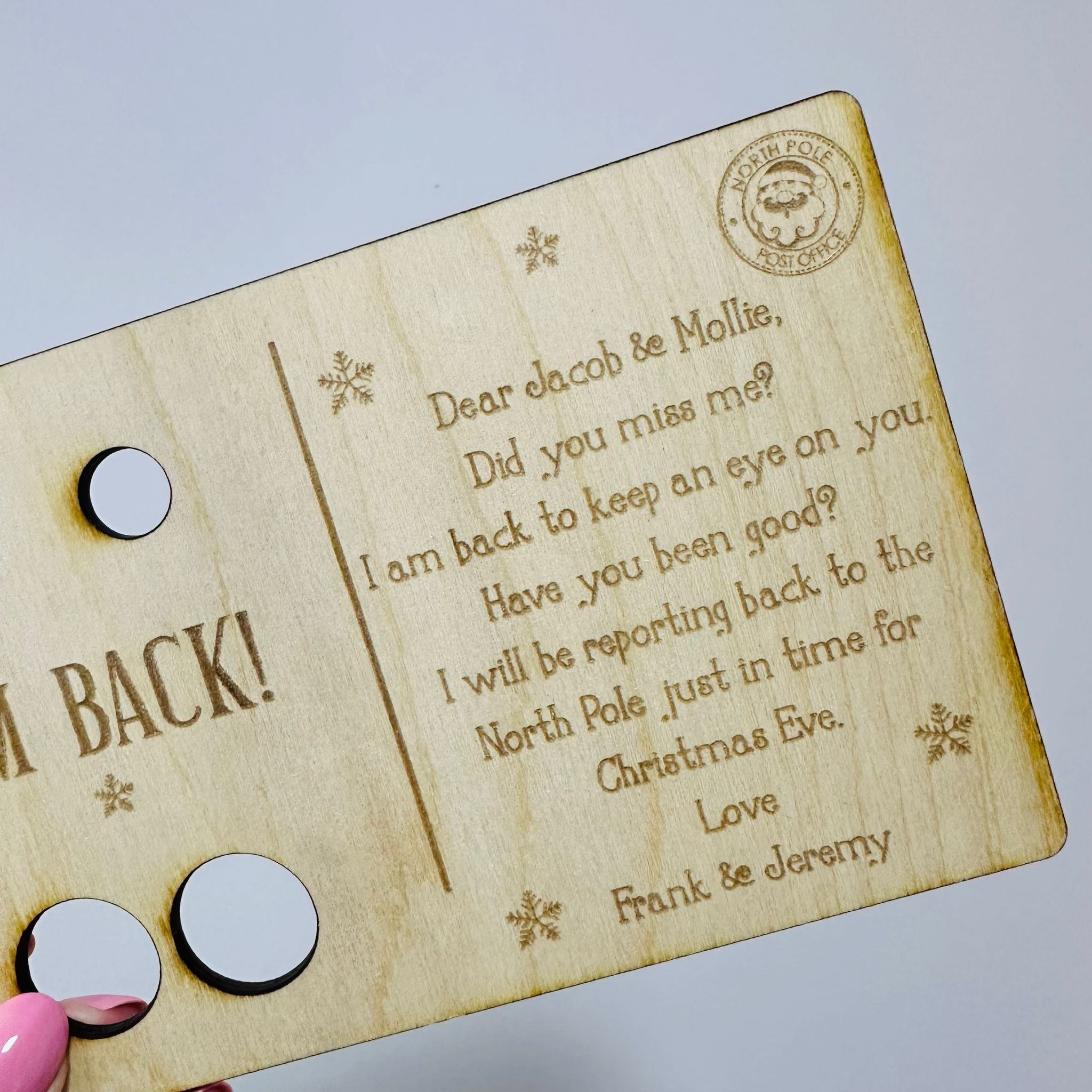 Personalized Elf Arrival Card