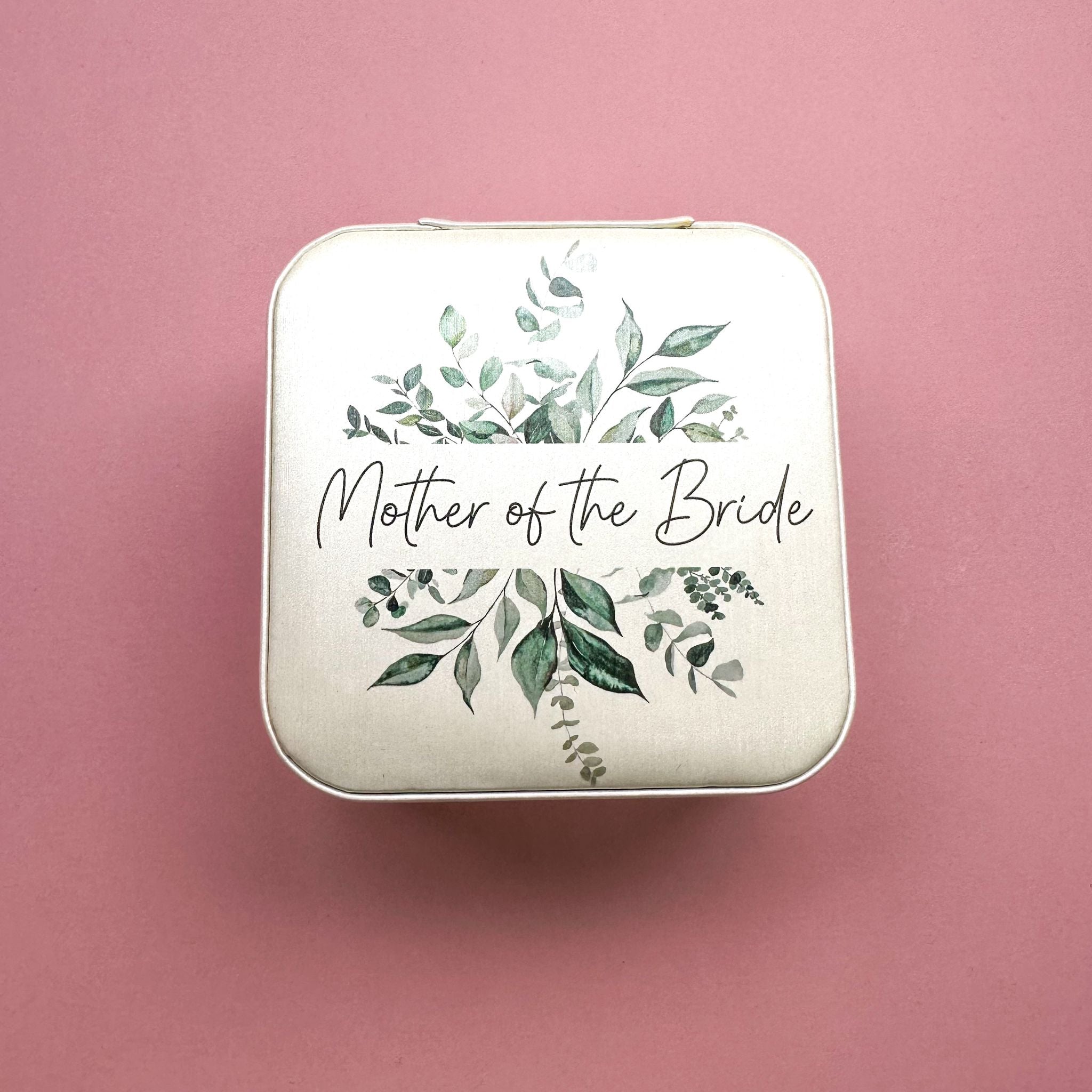 Personalised Jewellery Box Eucalyptus Design