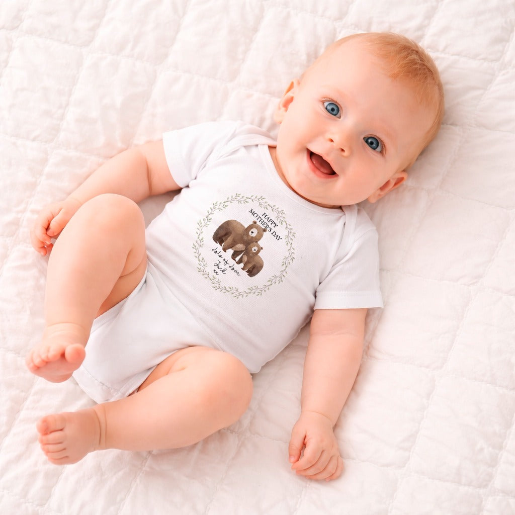 Mother's Day Baby Vest with Bears