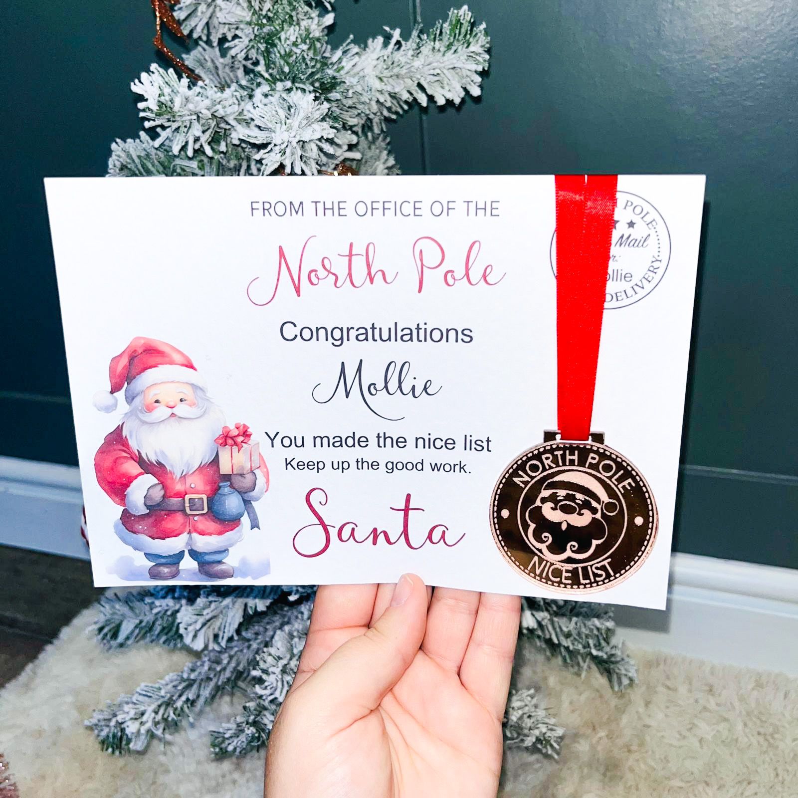 Nice List Certificate and Medal