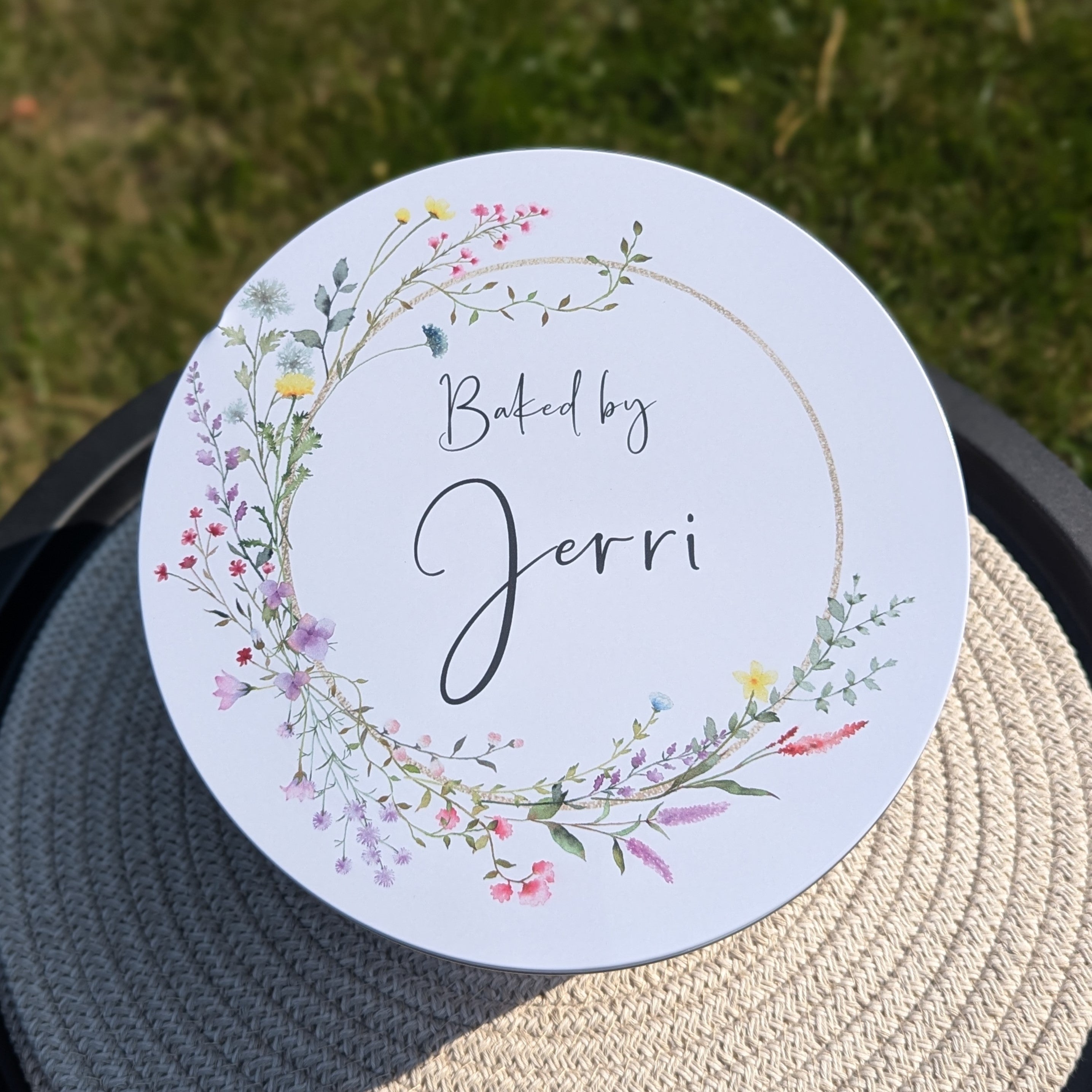 Jerri Wildflowers Large Cake Tin
