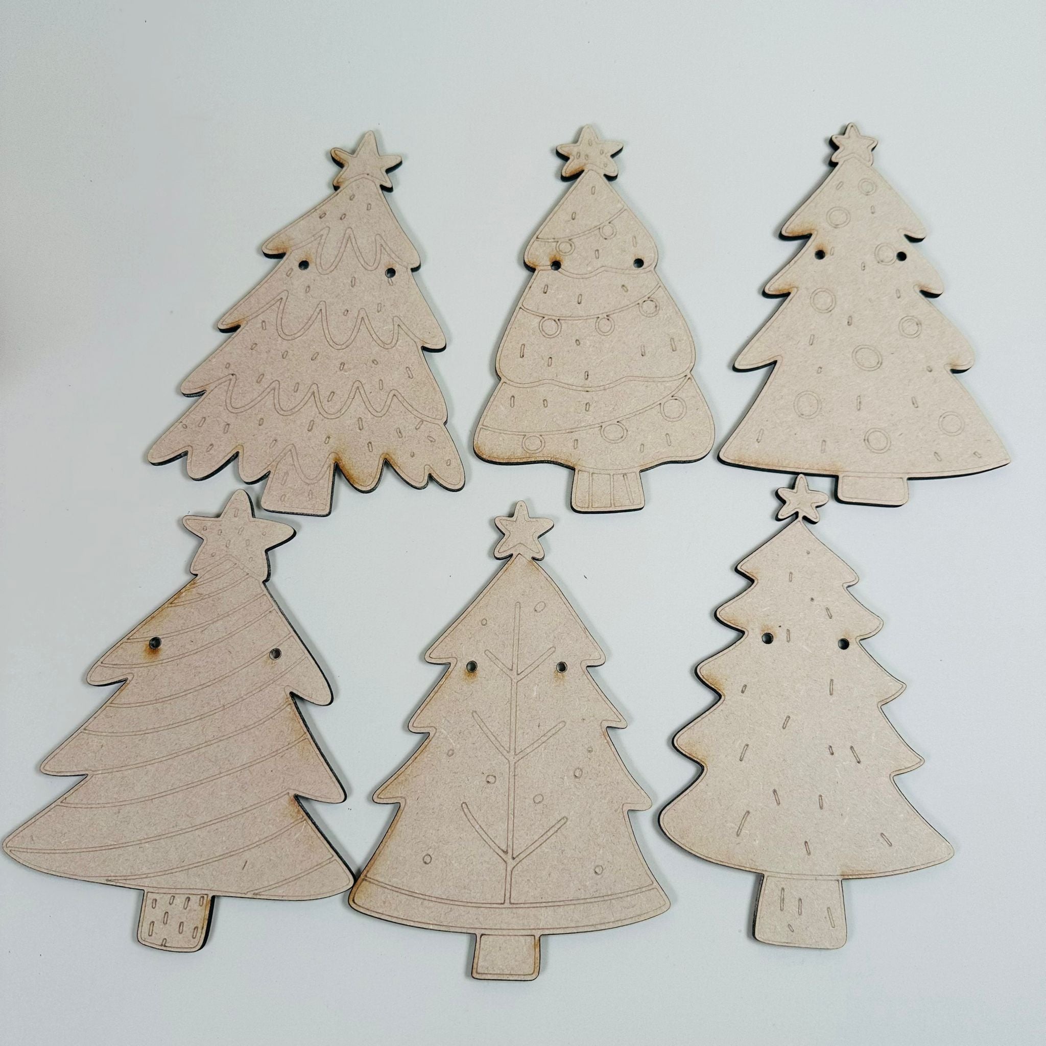Paint your own Christmas Tree Garland