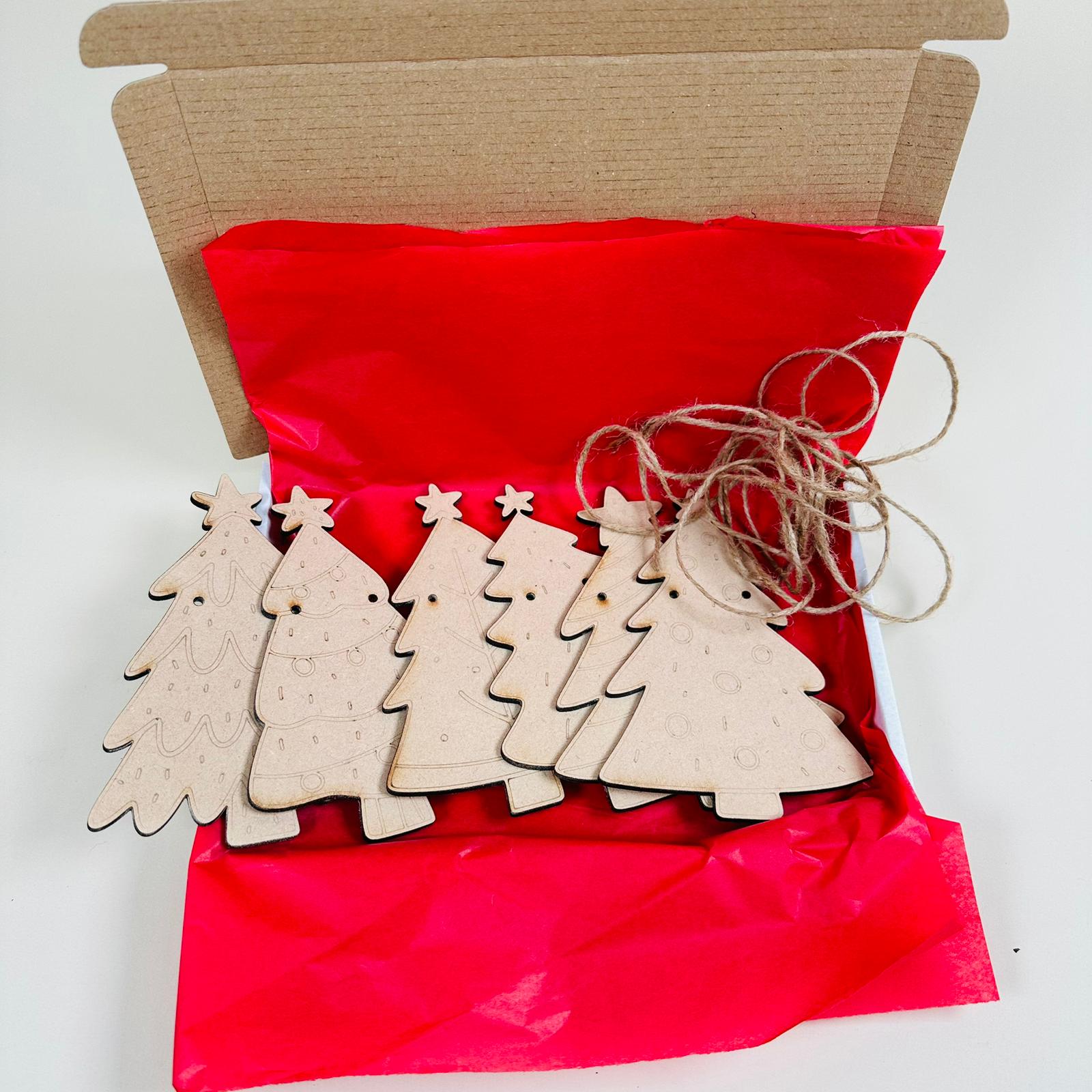 Paint your own Christmas Tree Garland