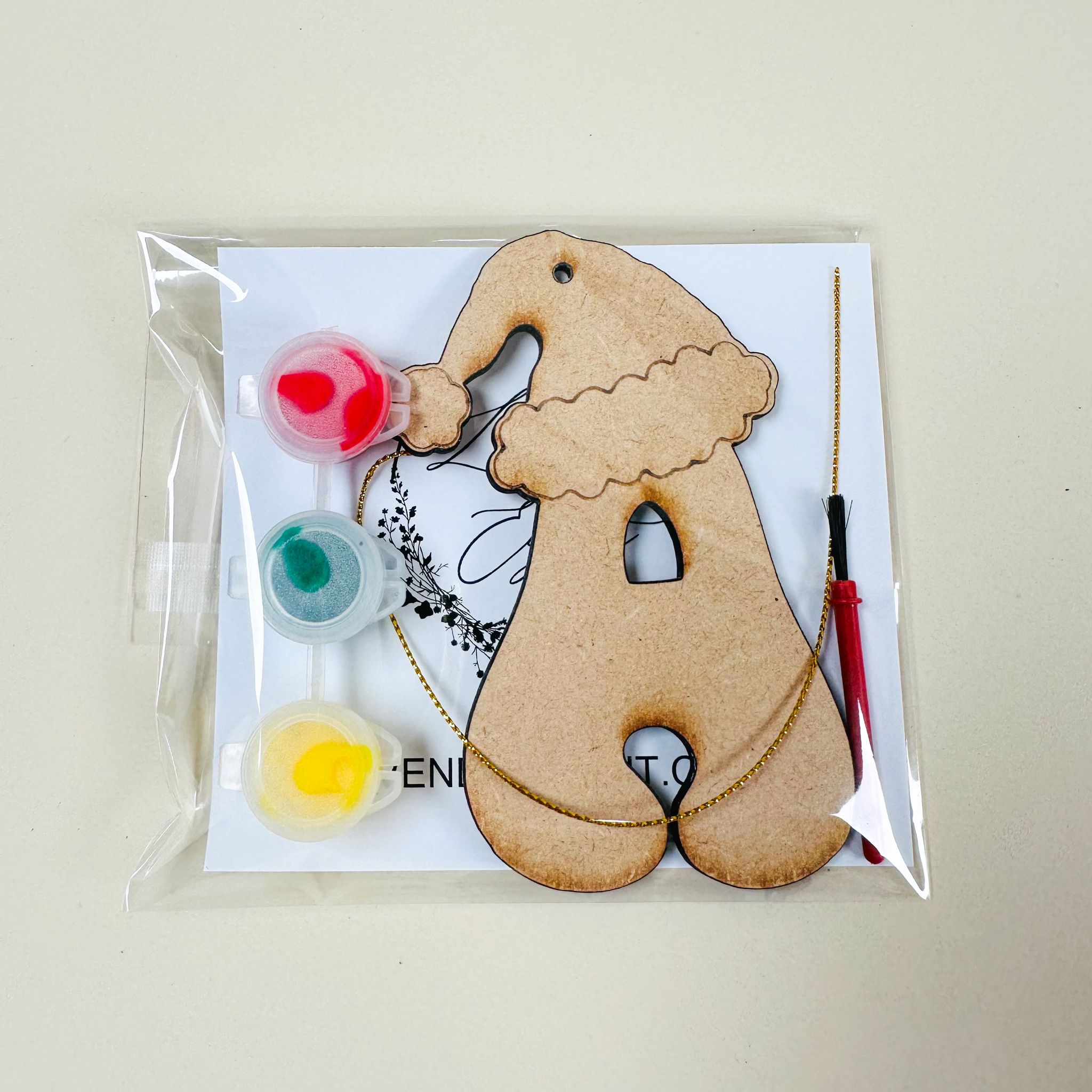 Paint your own Name Initial Christmas Bauble