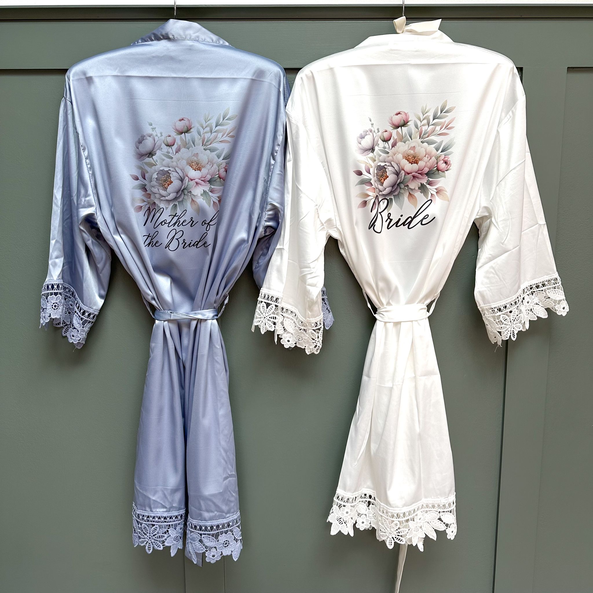 Pink & Purple Peony Floral Robe