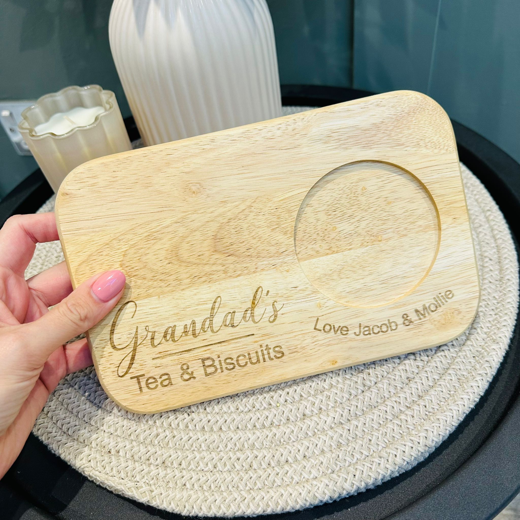 Personalised Tea & Biscuits Board