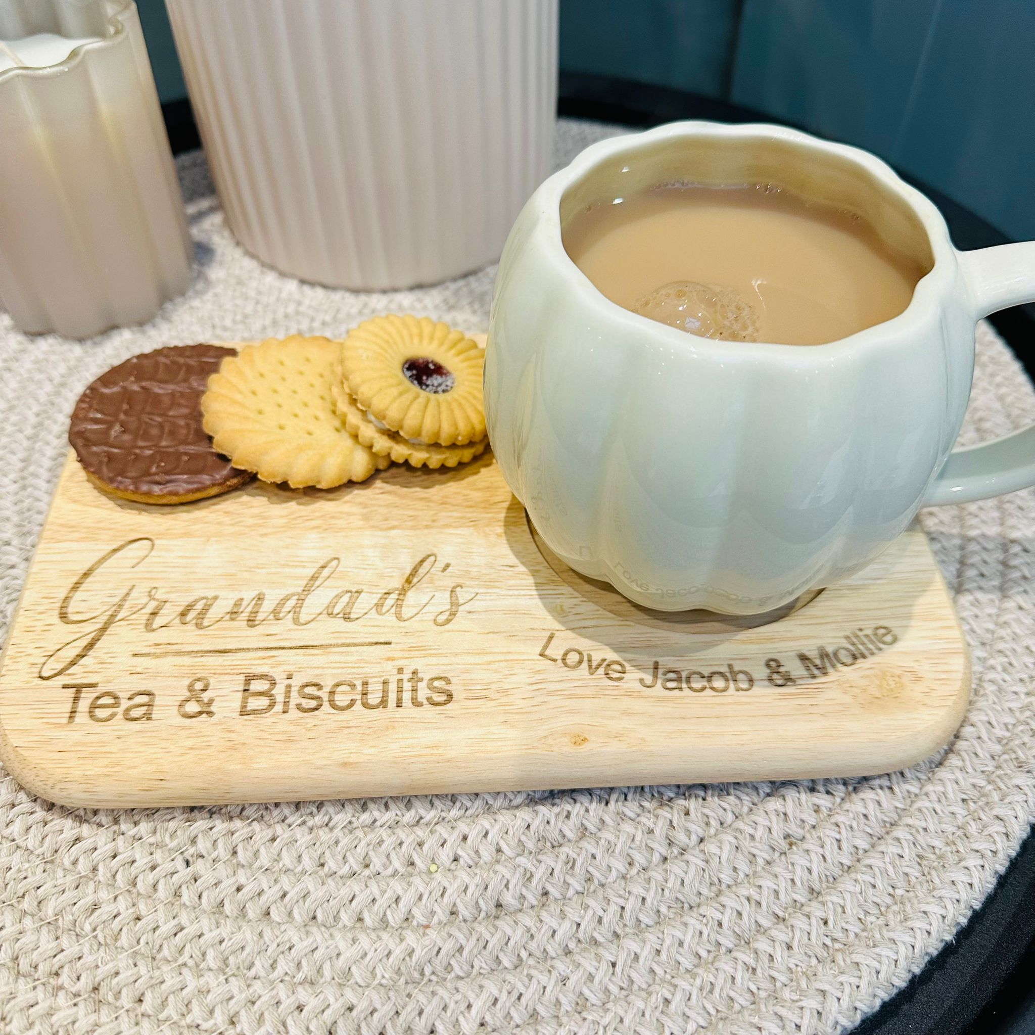 Personalised Tea & Biscuits Board
