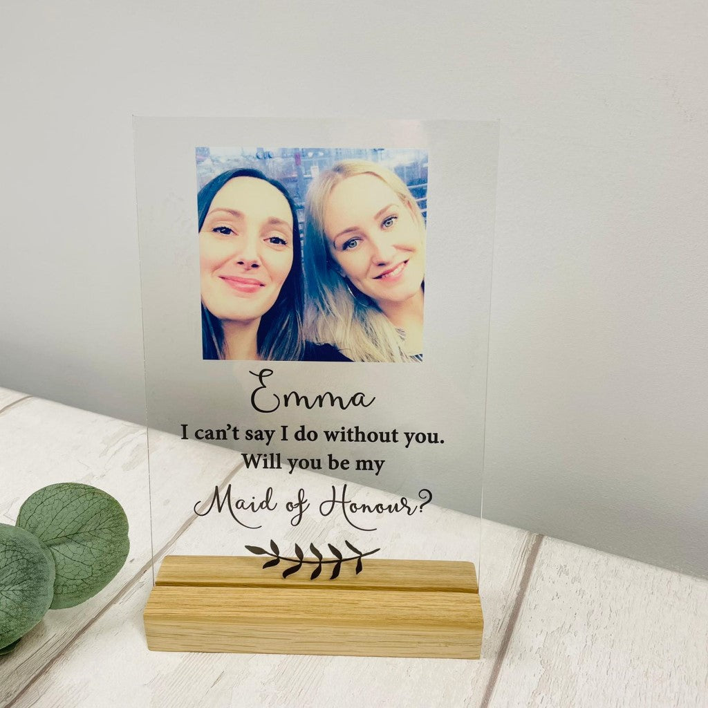 Acrylic Bridesmaid Proposal