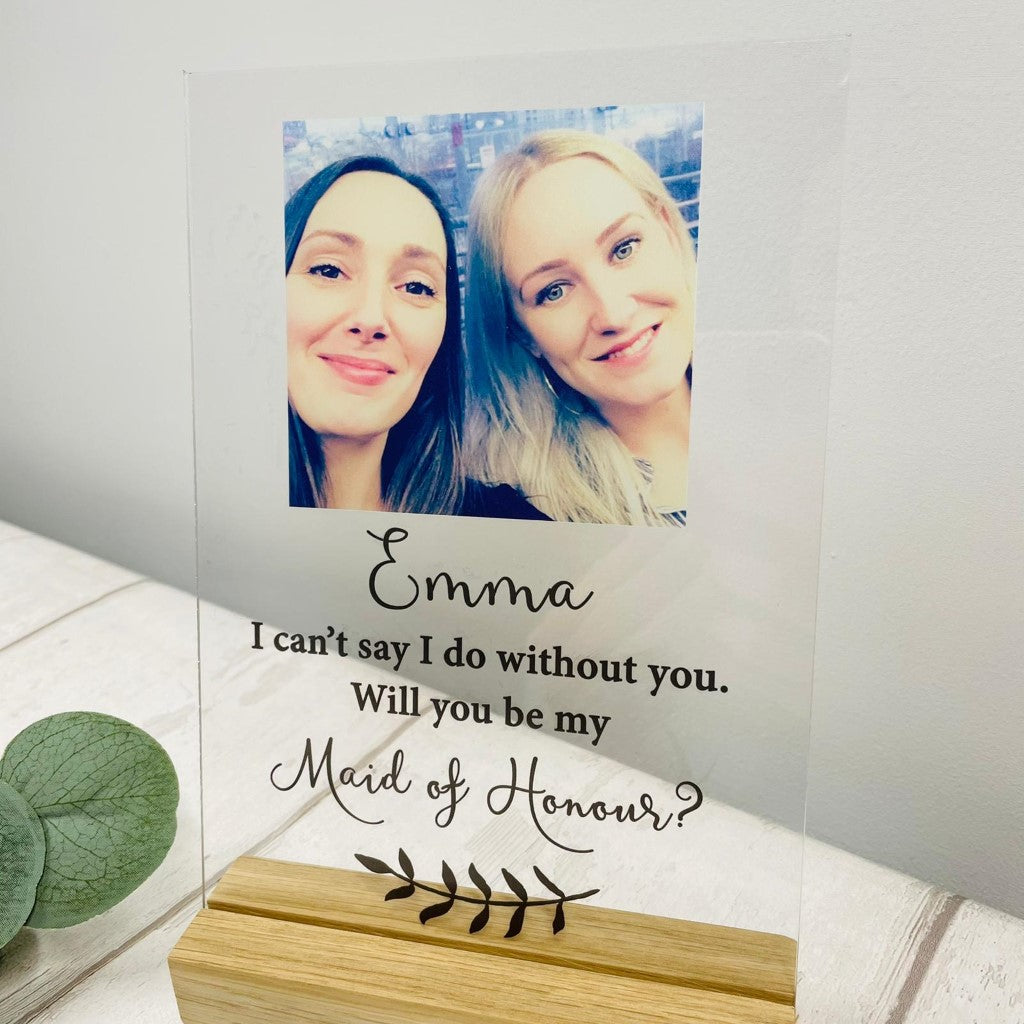 Acrylic Bridesmaid Proposal