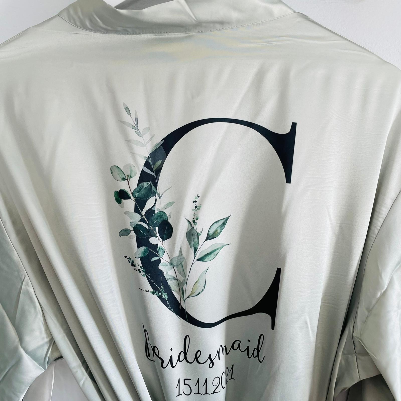 Eucalyptus Initial Robe - Lavender Eight