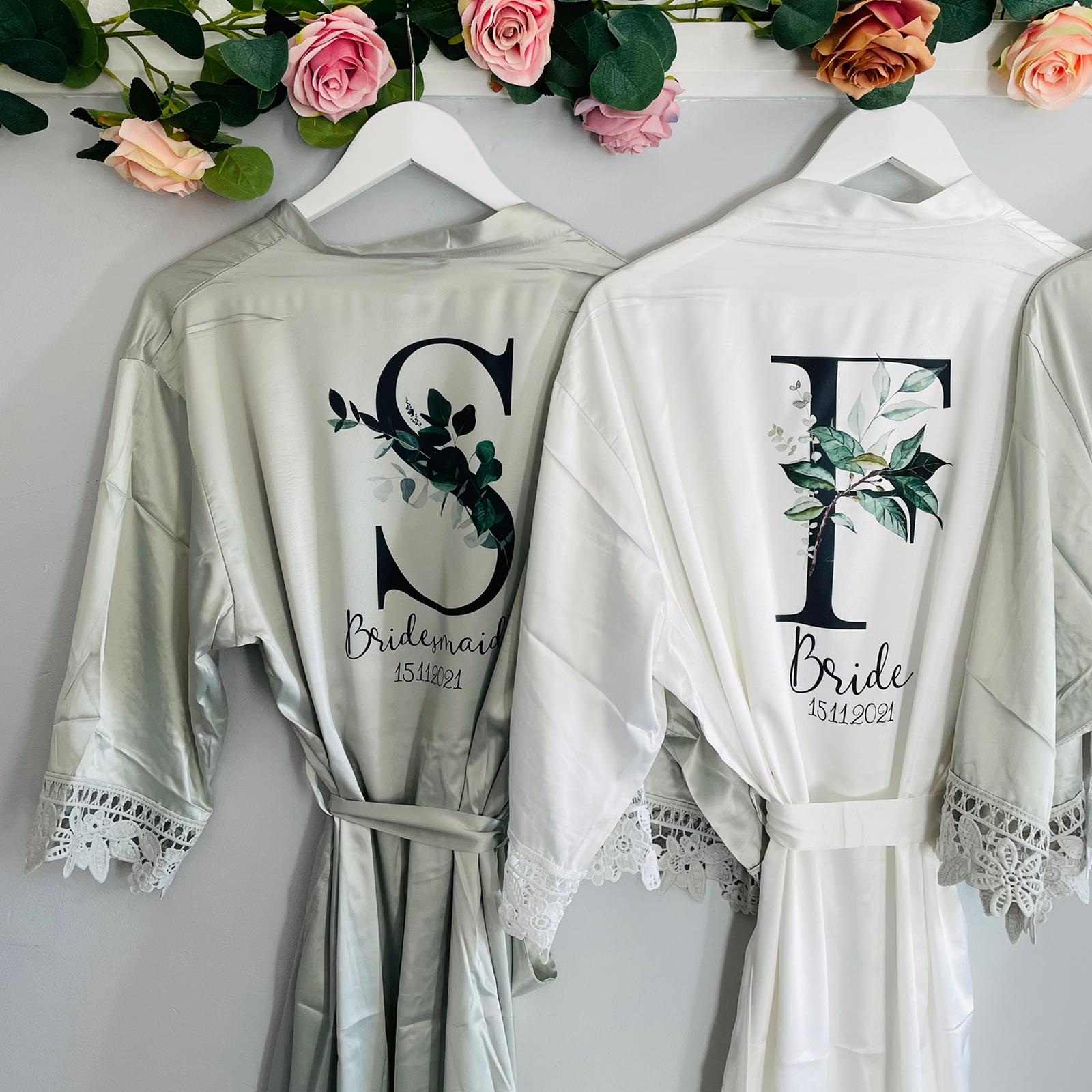 Eucalyptus Initial Robe - Lavender Eight