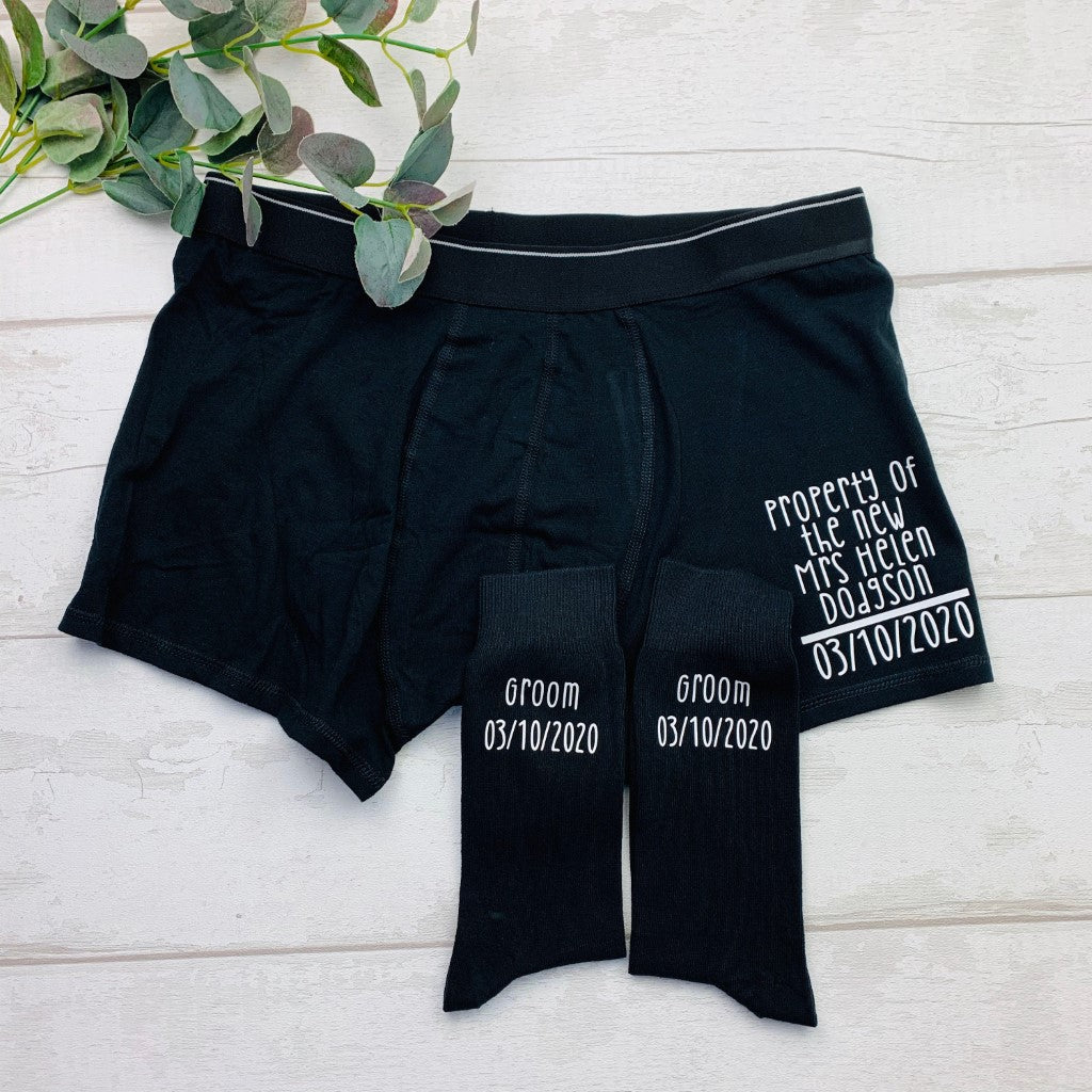 Grooms Socks & Boxers 2
