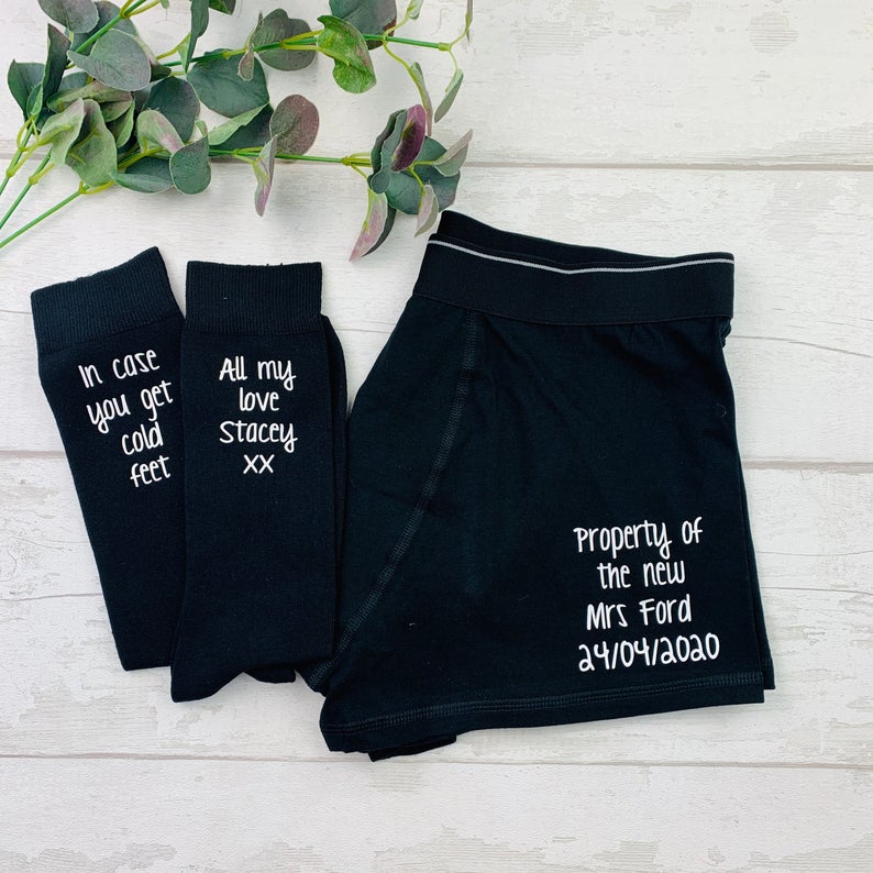 Grooms Socks & Boxers