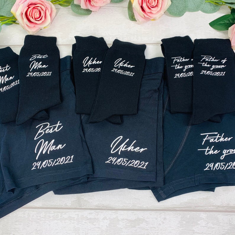 Groomsman Socks & Boxers Set