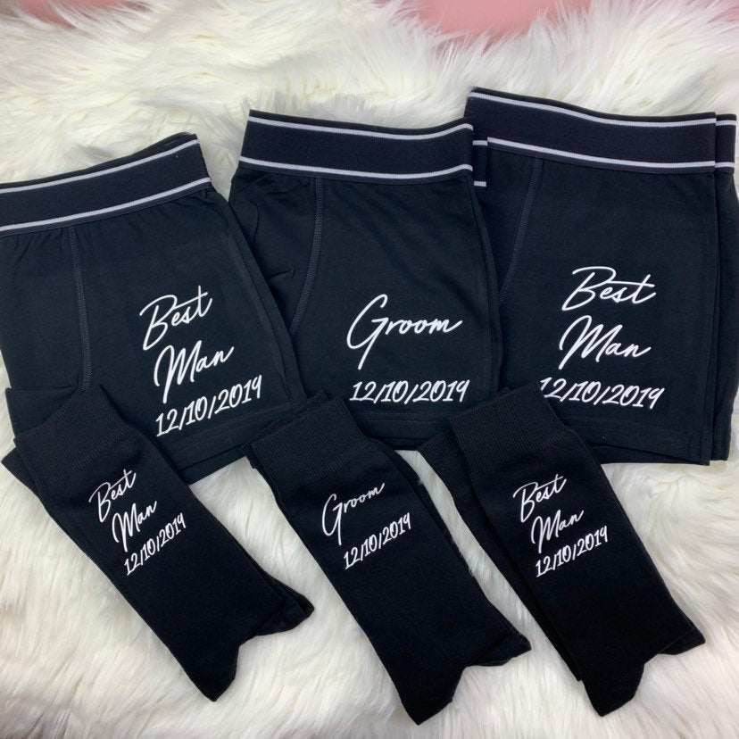 Groomsman Socks & Boxers Set