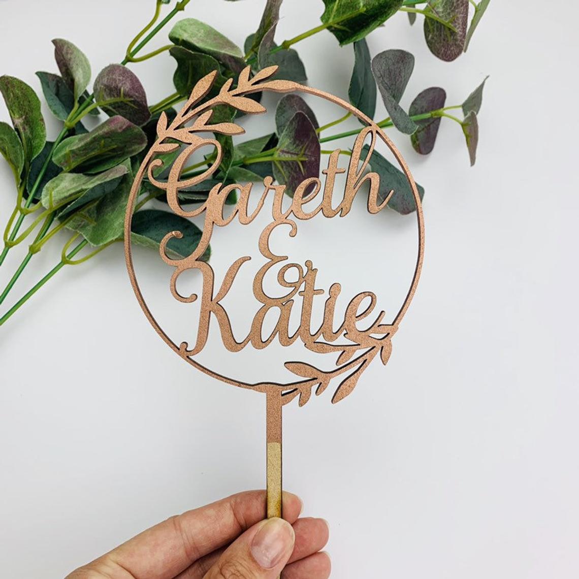 Personalised Wedding Cake Topper