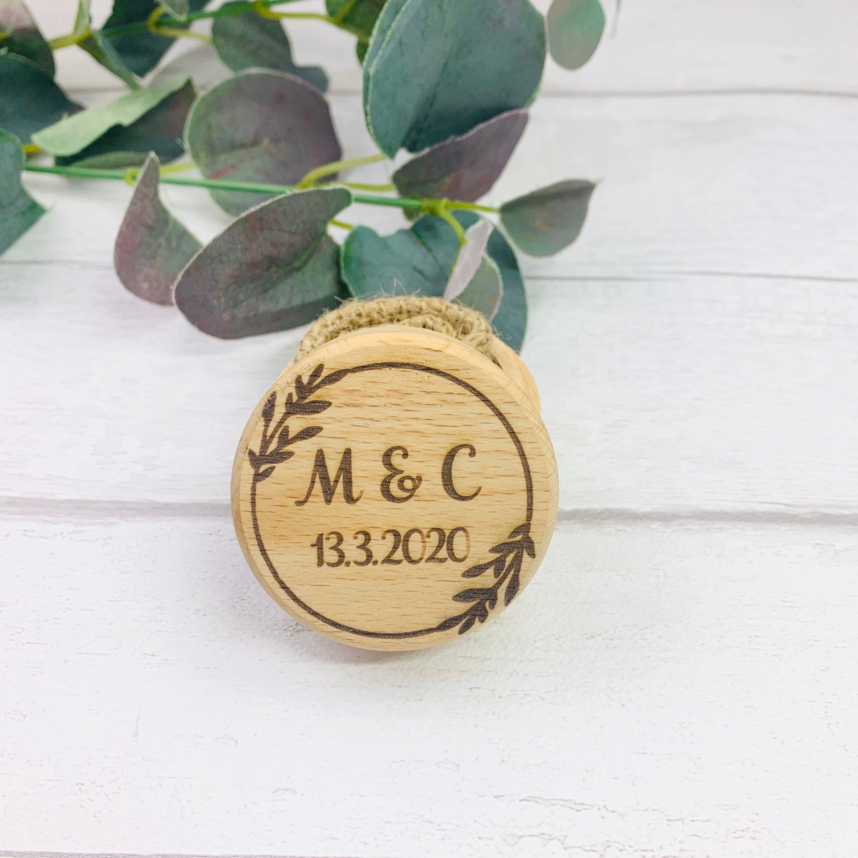 Ring Box with Initials