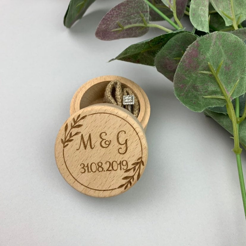 Ring Box with Initials