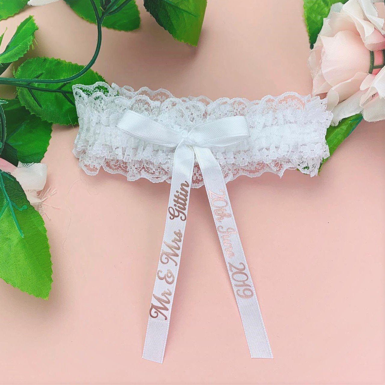Personalised Wedding Day Garter - Occasionally Cute