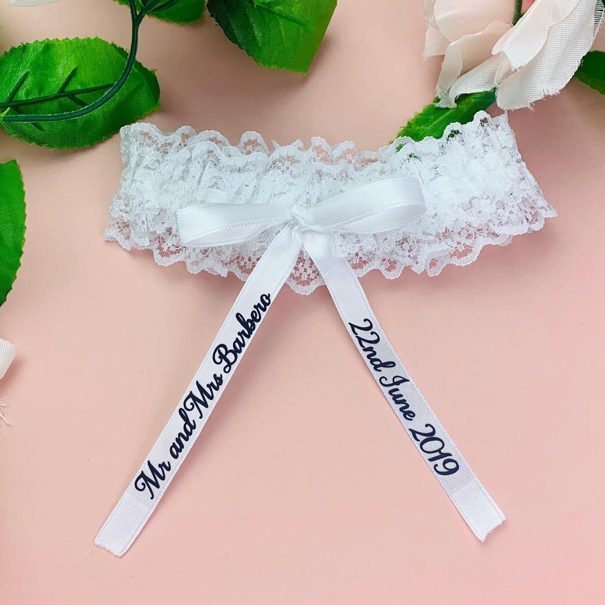 Personalised Wedding Day Garter - Occasionally Cute