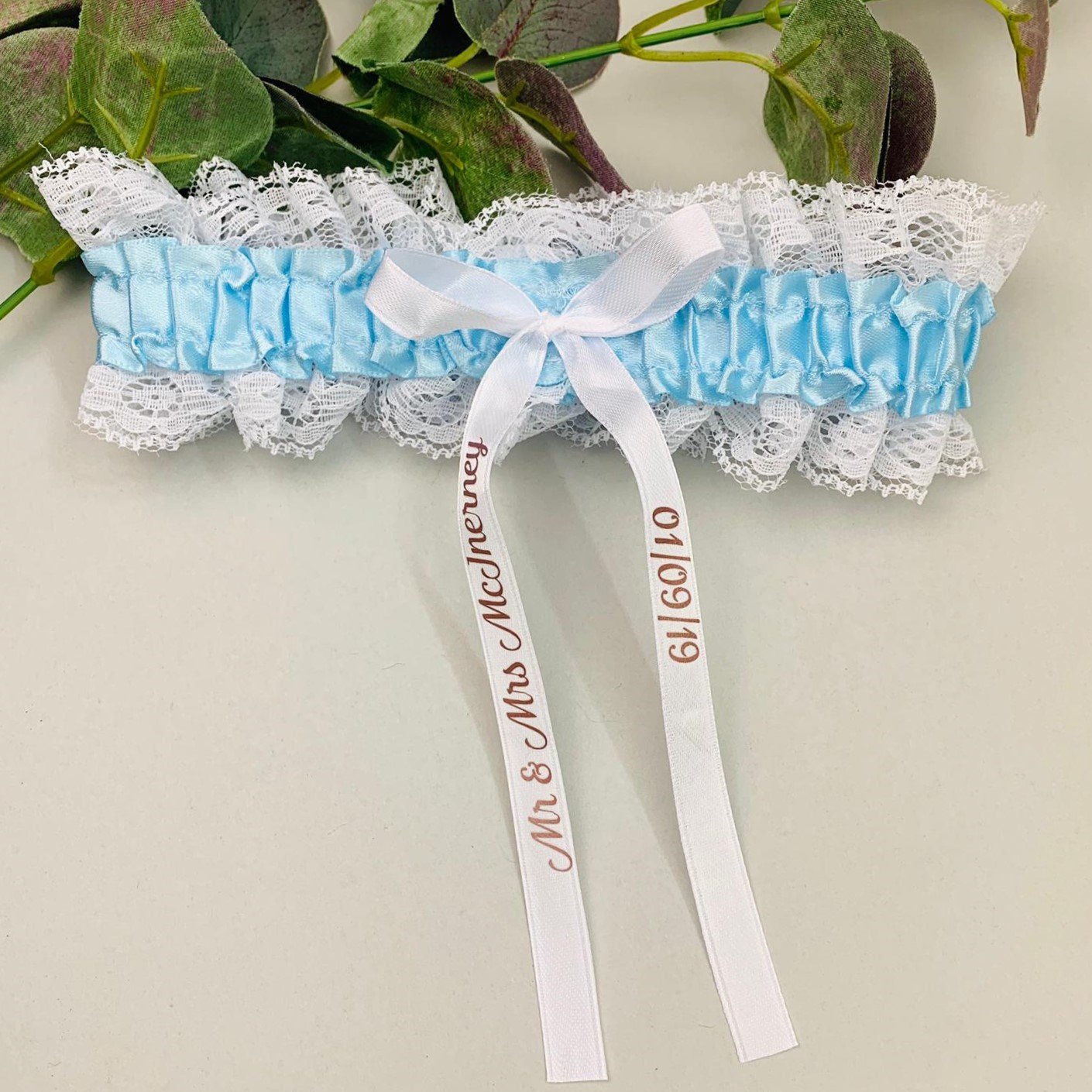 Personalised Wedding Day Garter - Occasionally Cute