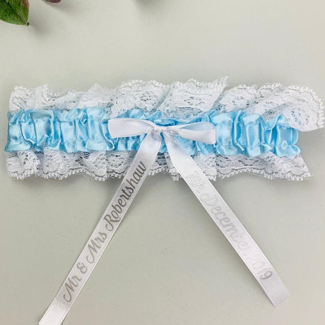 Personalised Wedding Day Garter - Occasionally Cute