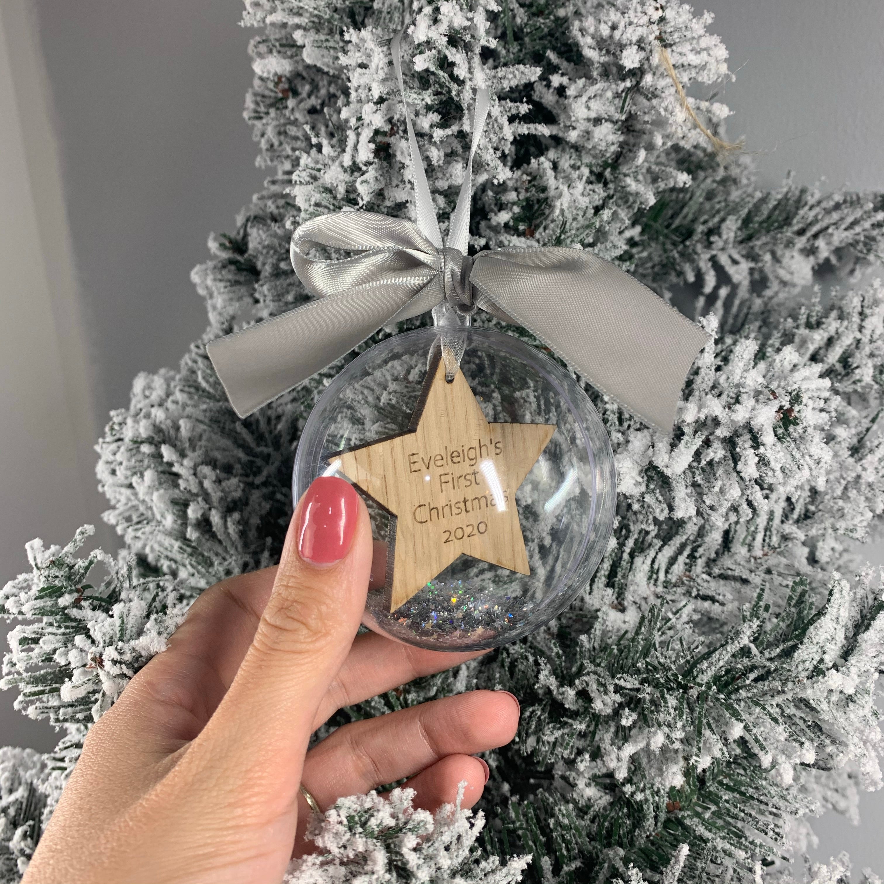 First Christmas Star Floating Bauble
