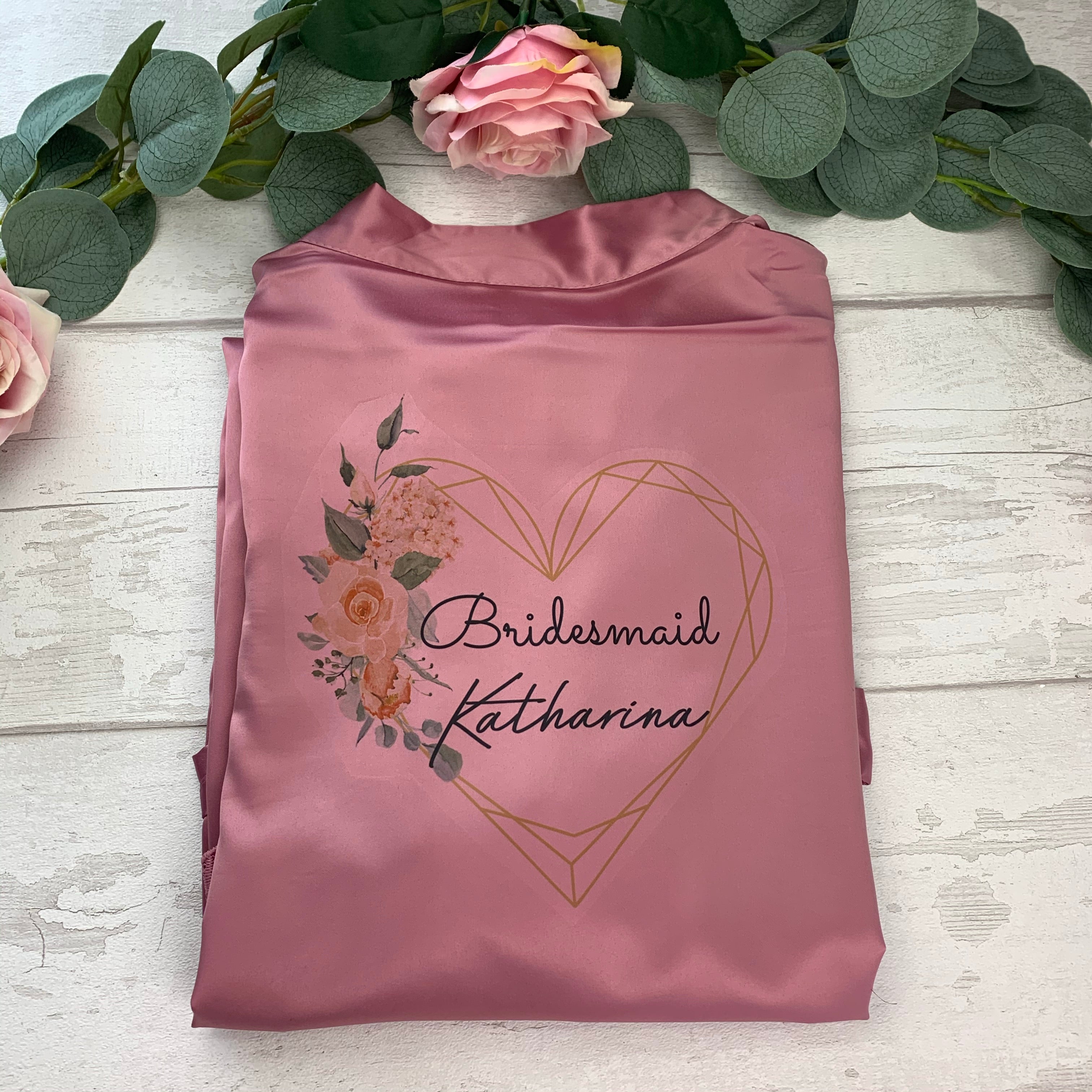 Floral Heart Robe - Lavender Eight