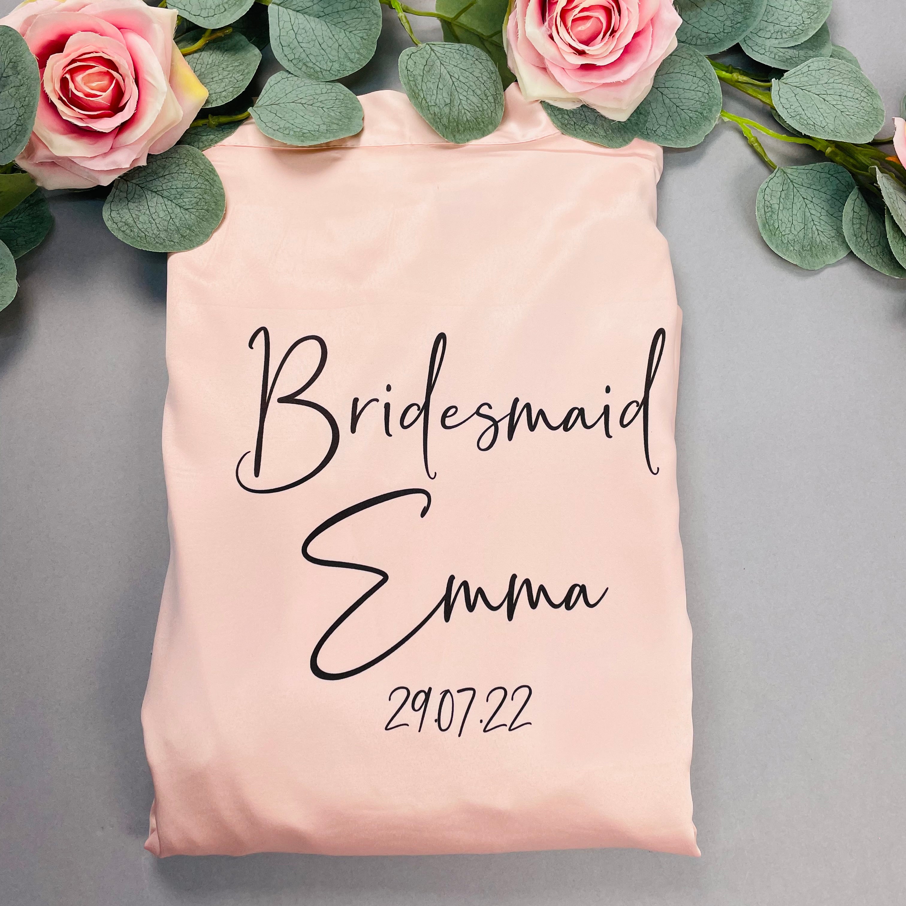 Elegant Text Robe - Lavender Eight