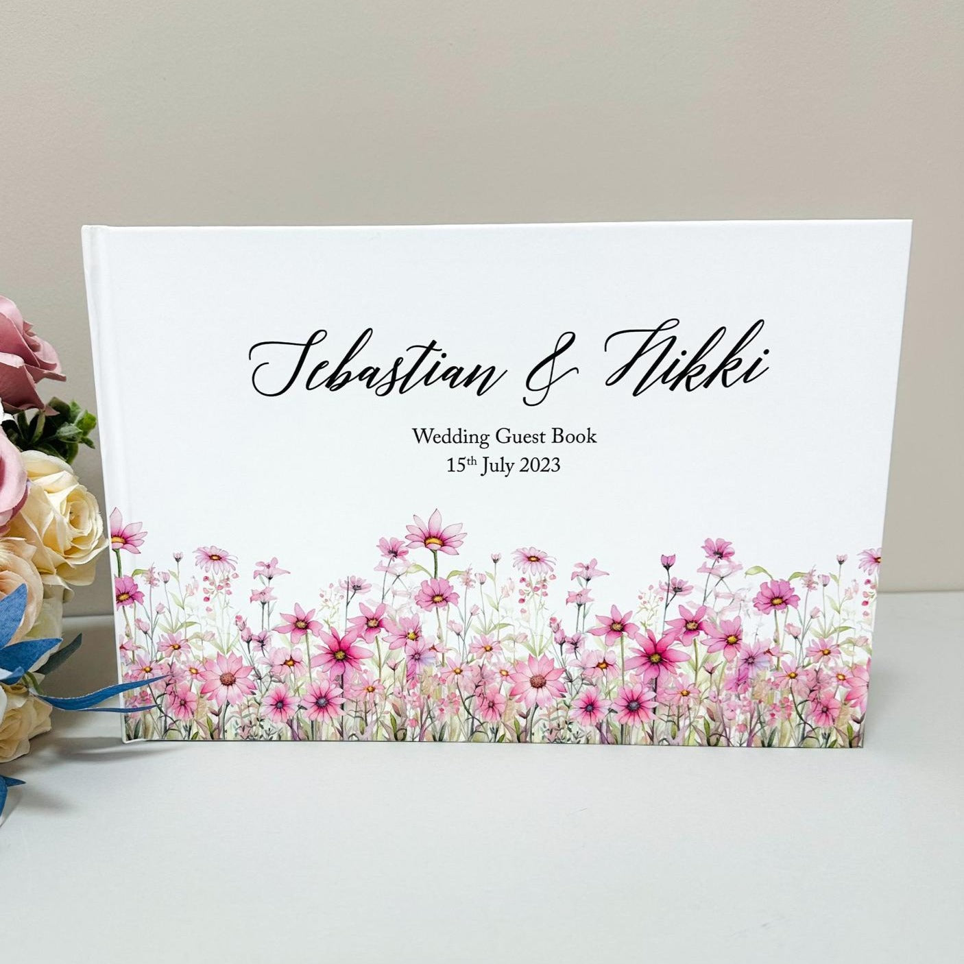 Pink Wildflowers Guestbook