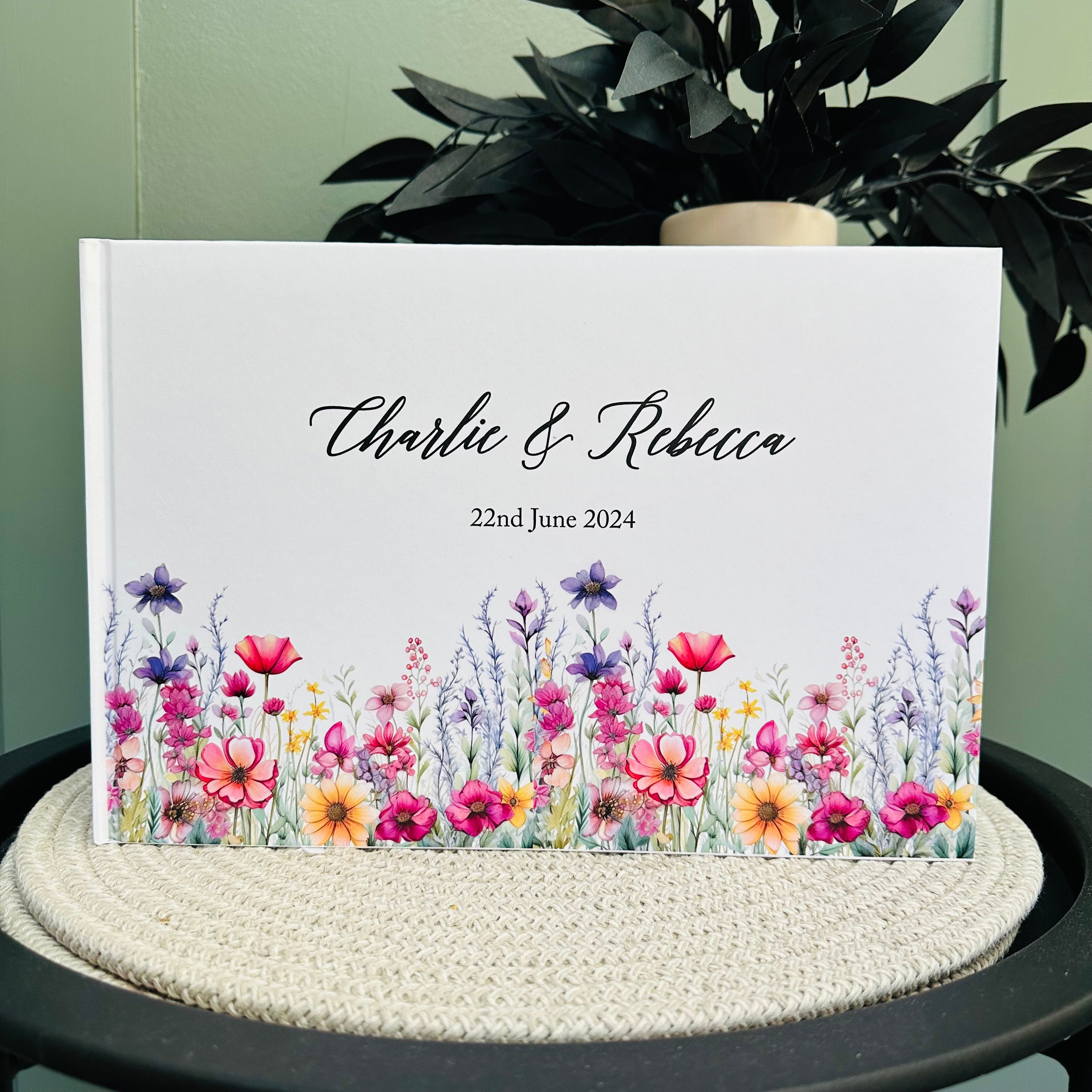 Vibrant Wildflowers Guestbook