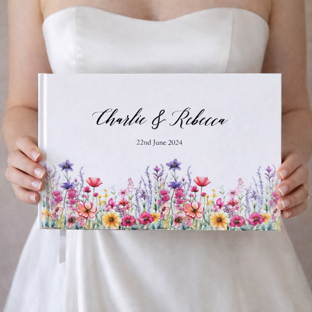 Vibrant Wildflowers Guestbook