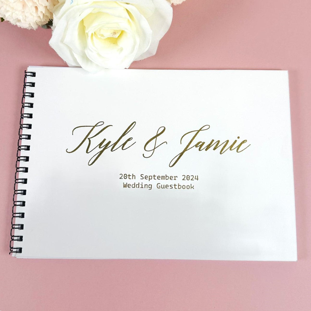 A5 Foil Print Wedding Guestbook