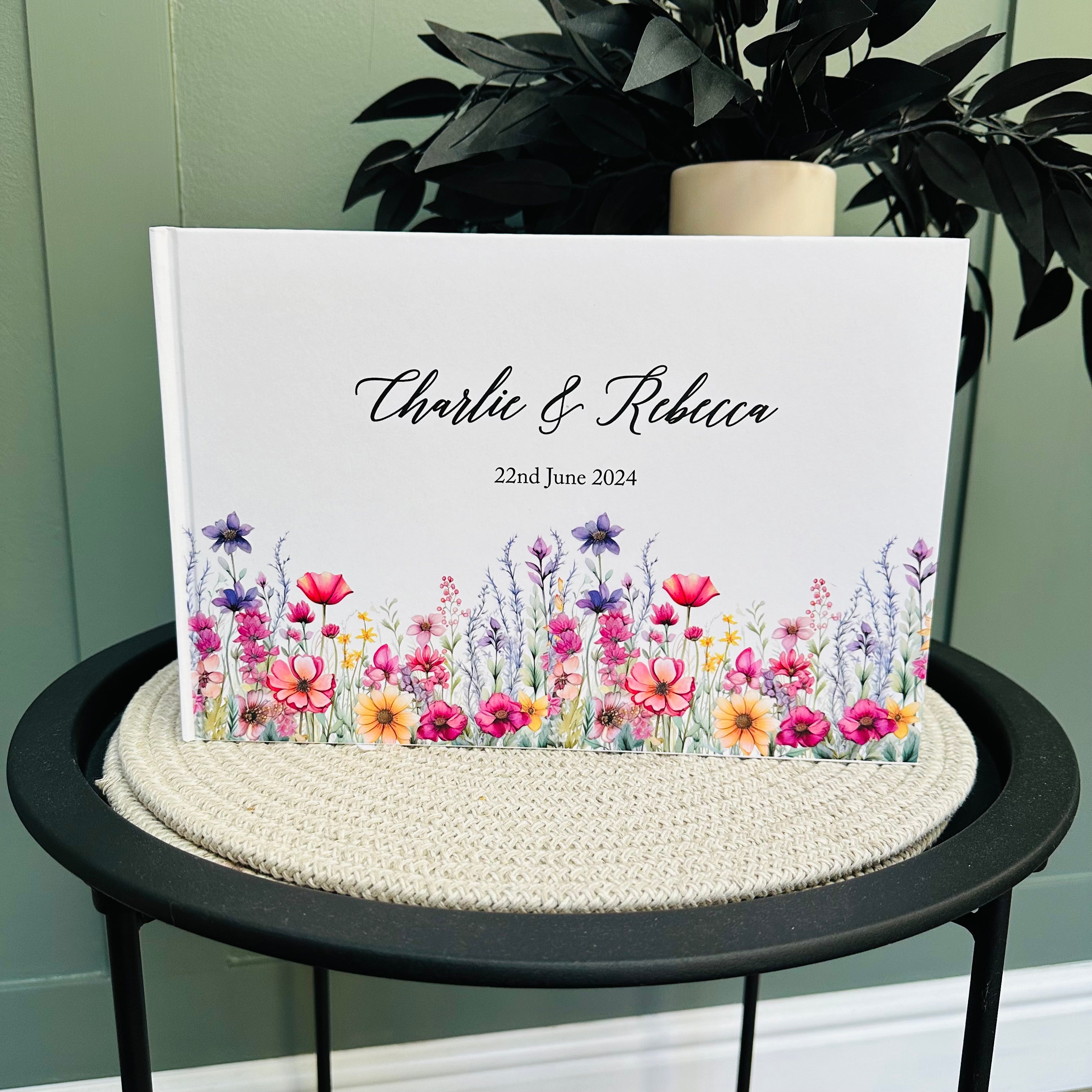 Vibrant Wildflowers Guestbook