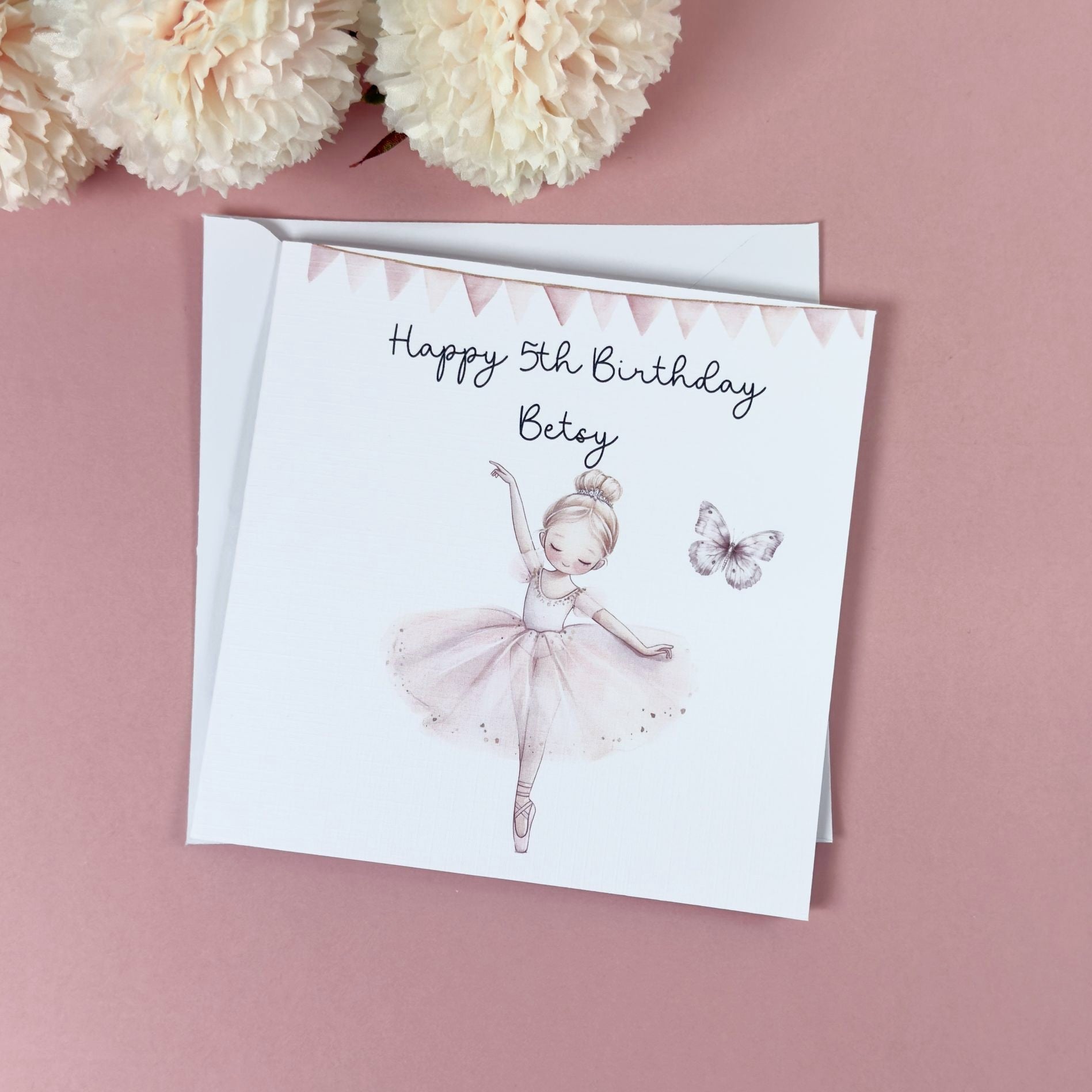 Ballerina Birthday Card