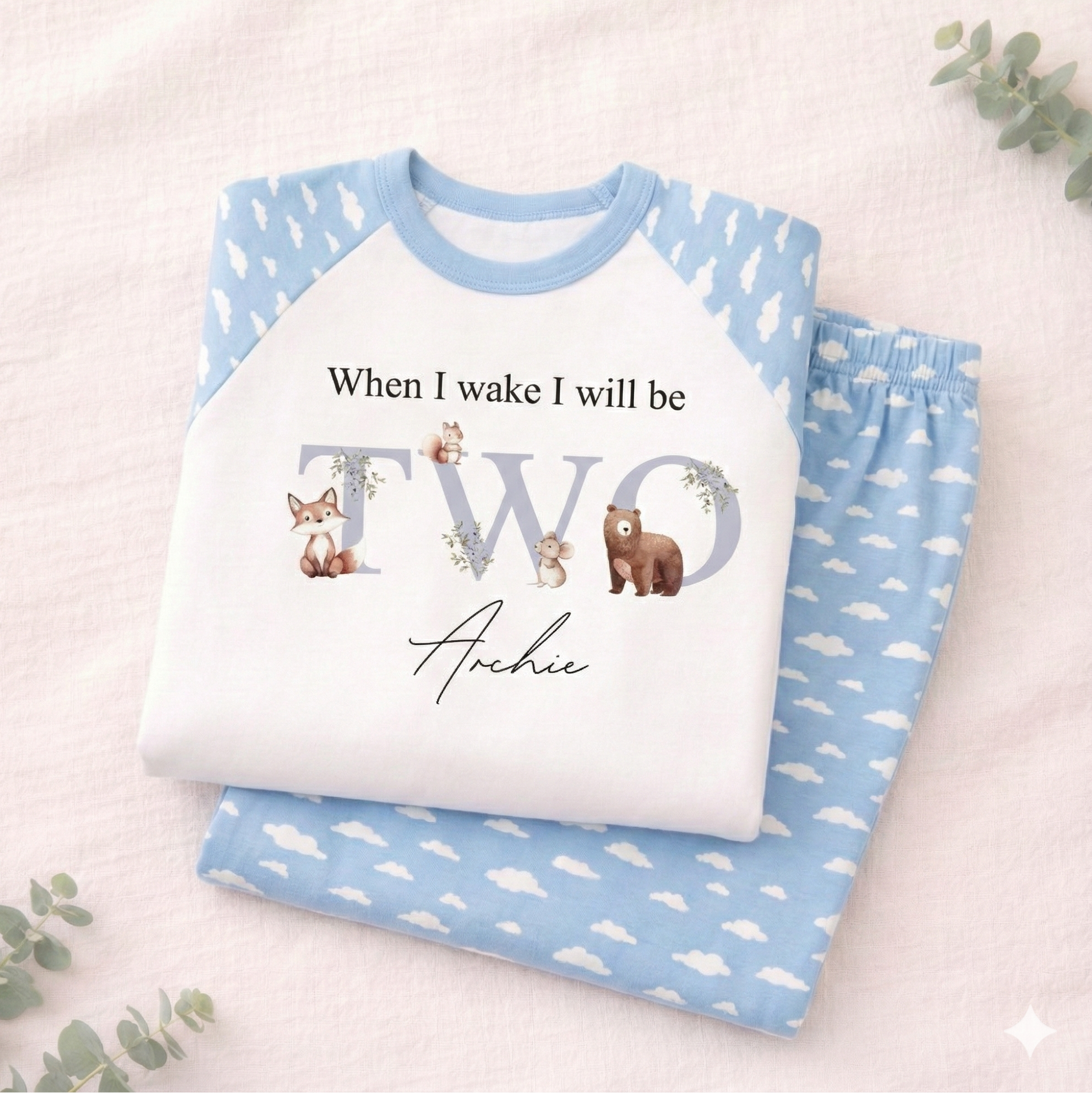 Cloud Pyjamas - Blue