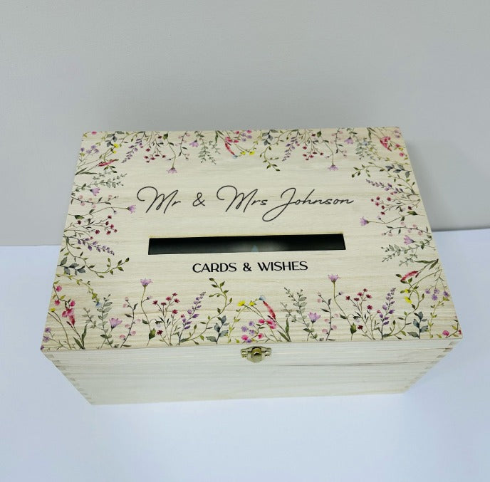 Wedding Card Box - Wildflowers