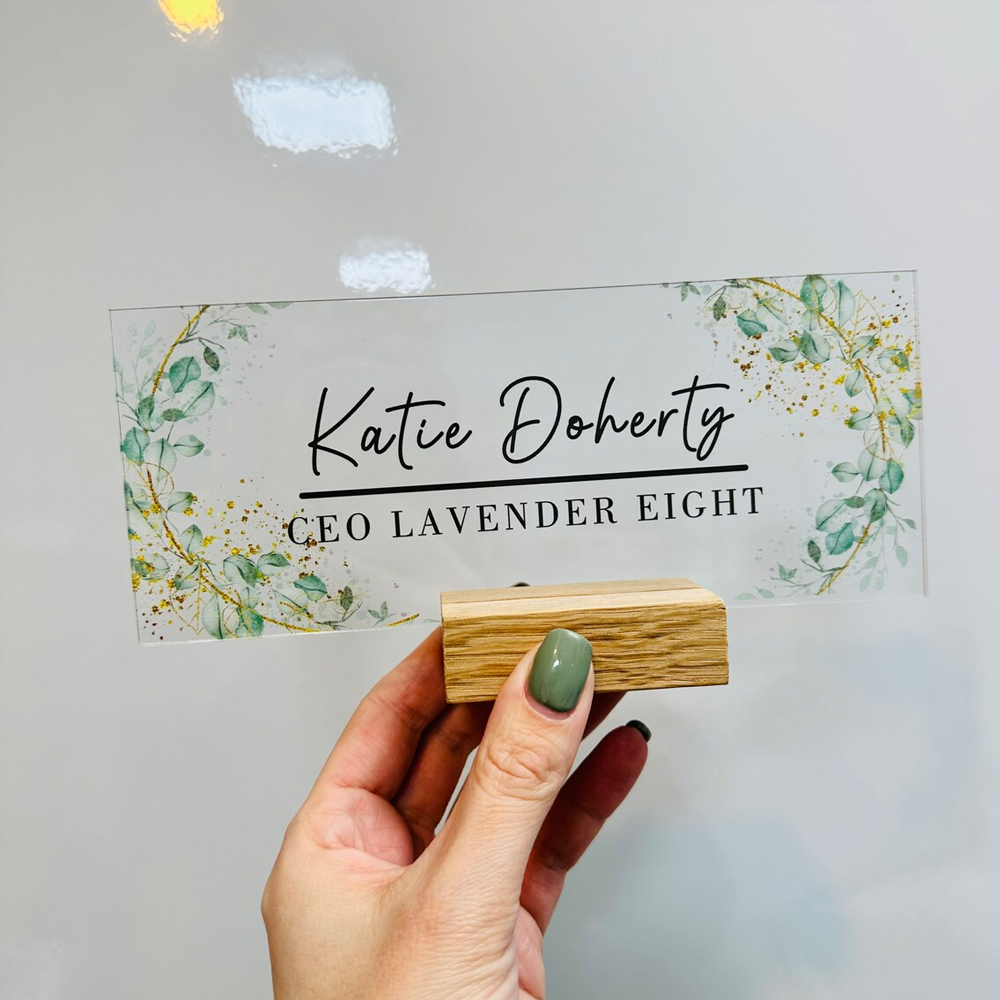 Personalised Desk Sign