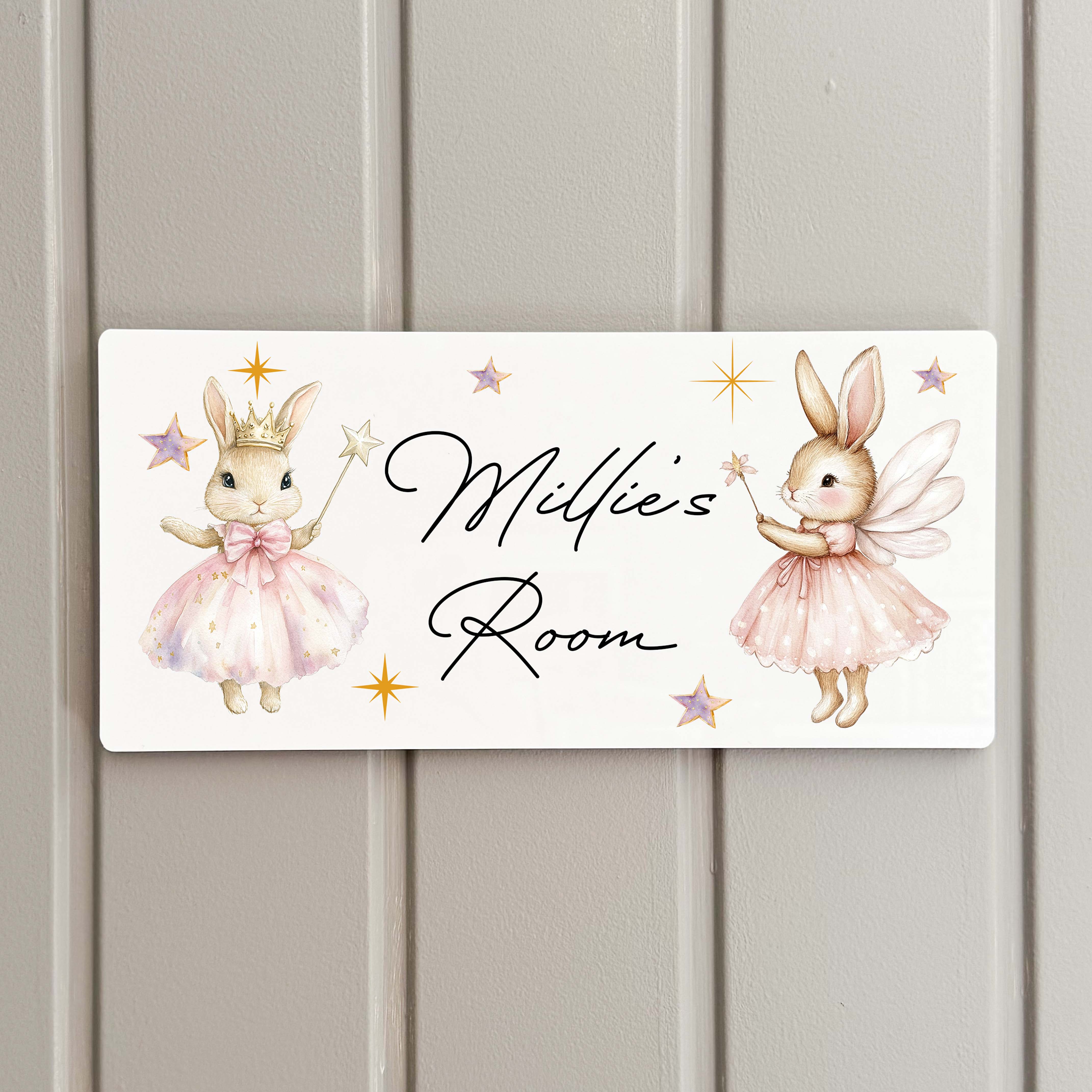 Fairy Bunnies Acrylic Door Sign