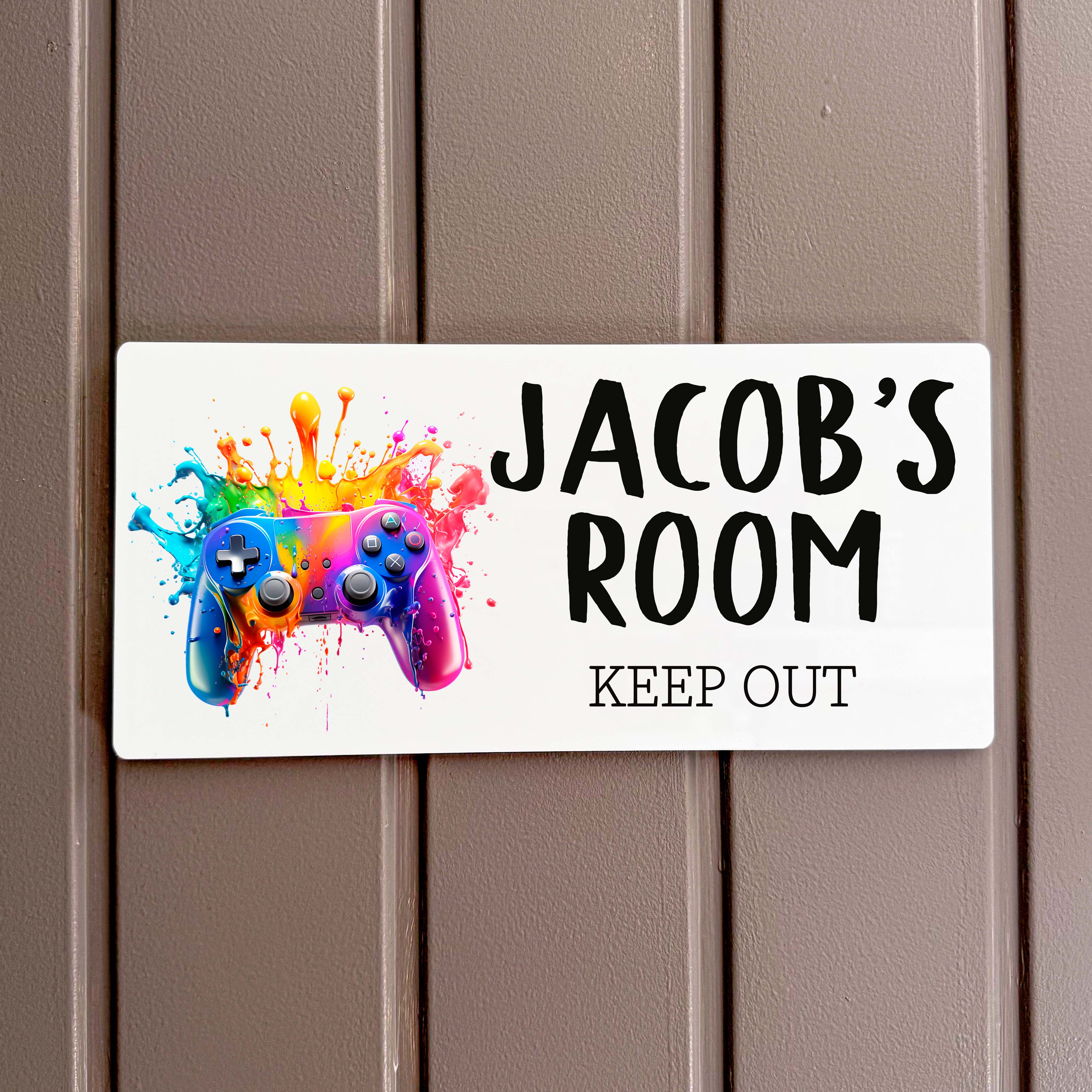 Gaming Controller Acrylic Bedroom Door Sign