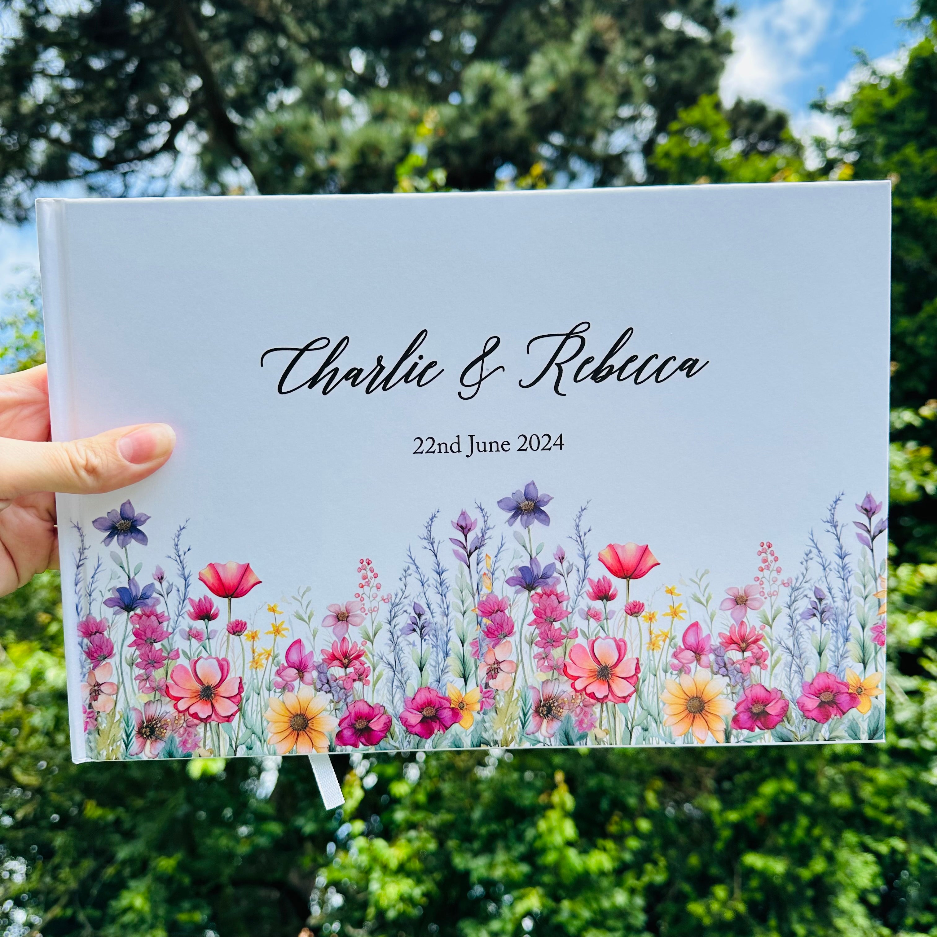 Vibrant Wildflowers Guestbook